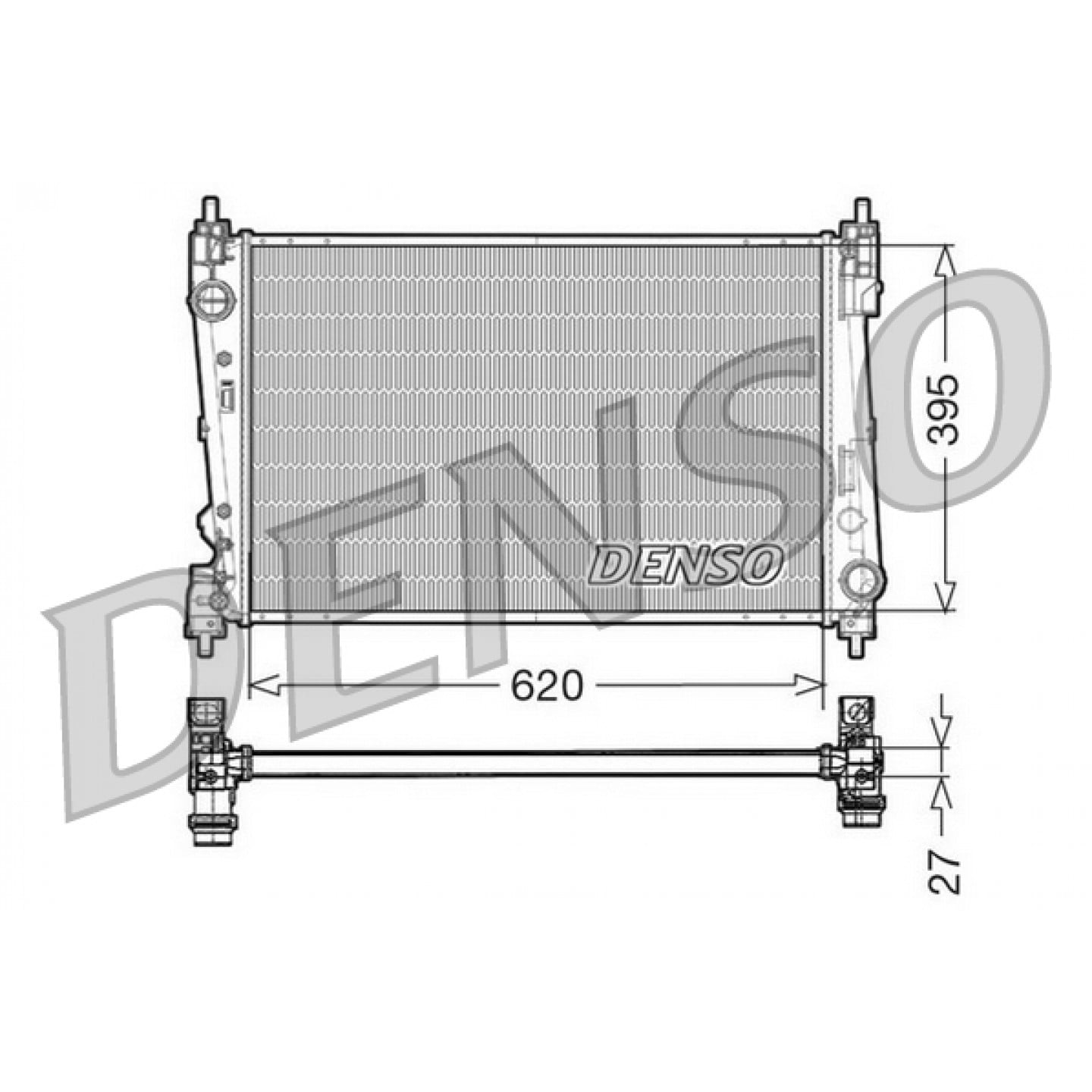 Kühler, Motorkühlung DENSO DRM13015