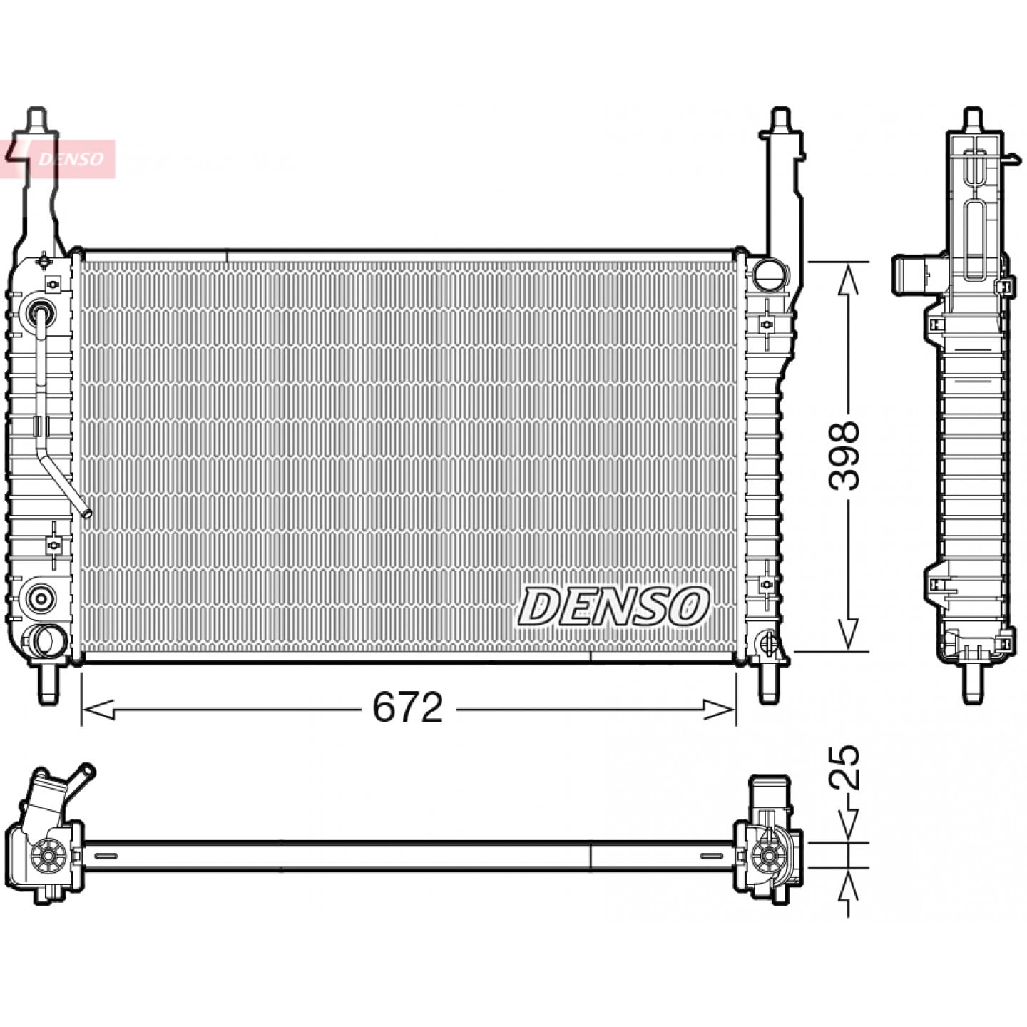 Radiateur DENSO DRM20123