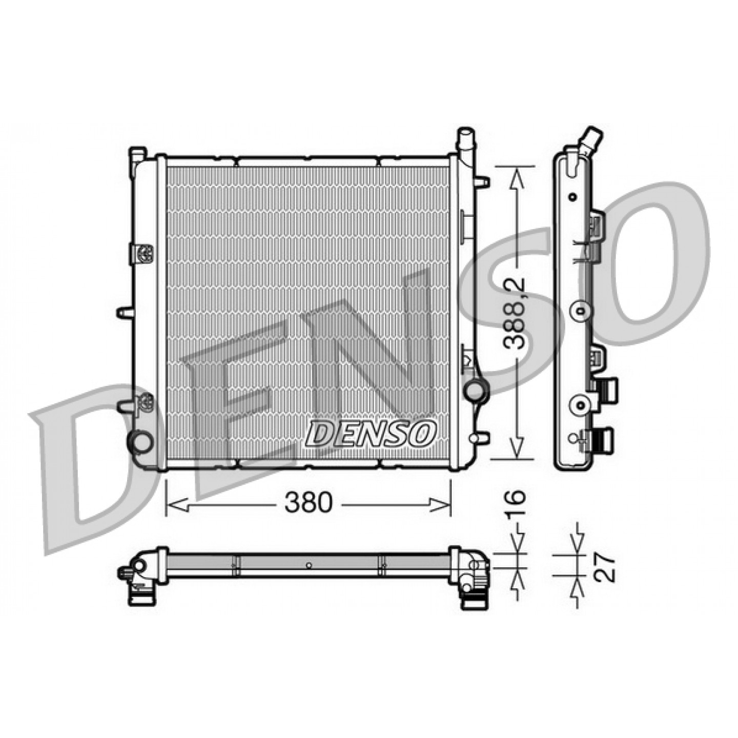Radiateur DENSO DRM21005