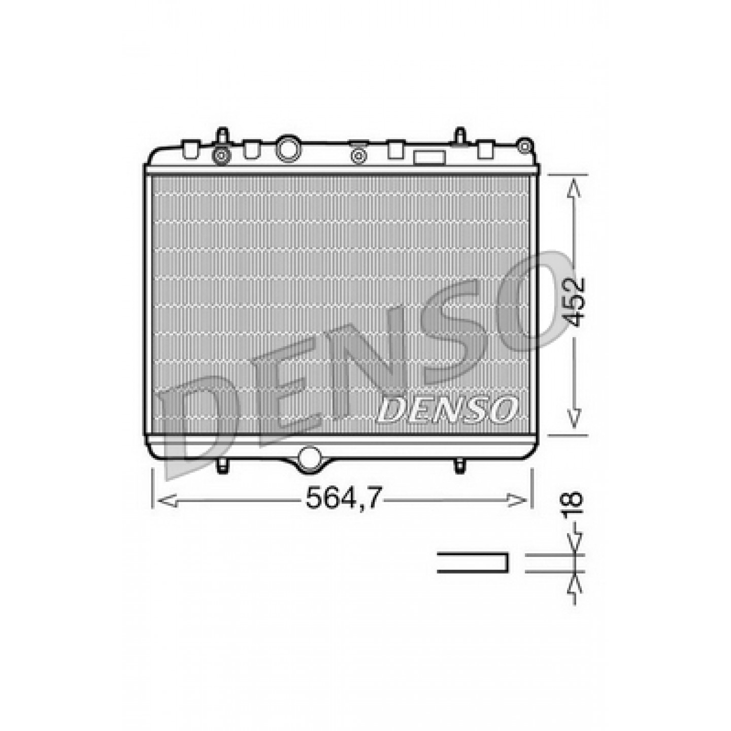 Kühler, Motorkühlung DENSO DRM21055