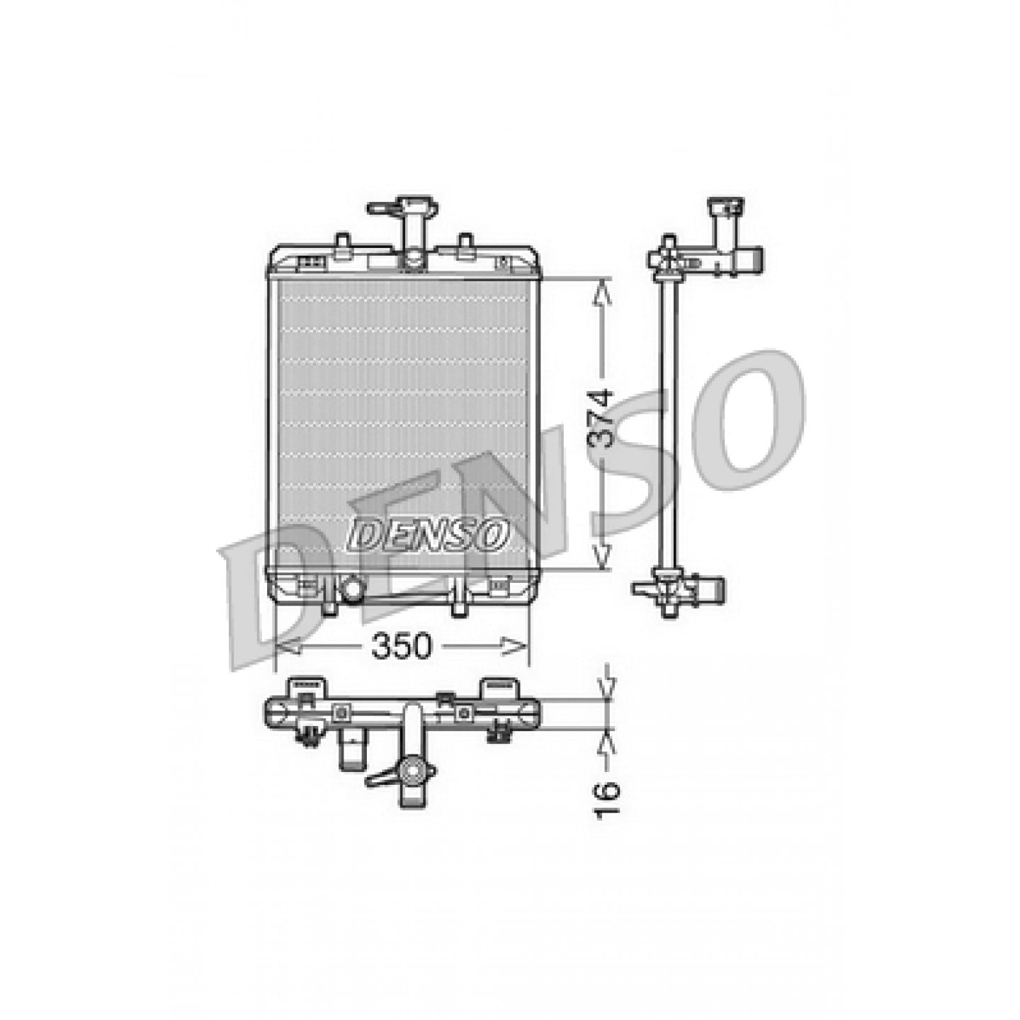 Kühler, Motorkühlung DENSO DRM21602