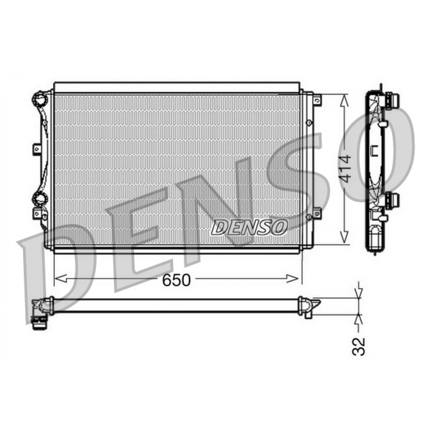 Kühler, Motorkühlung DENSO DRM32015