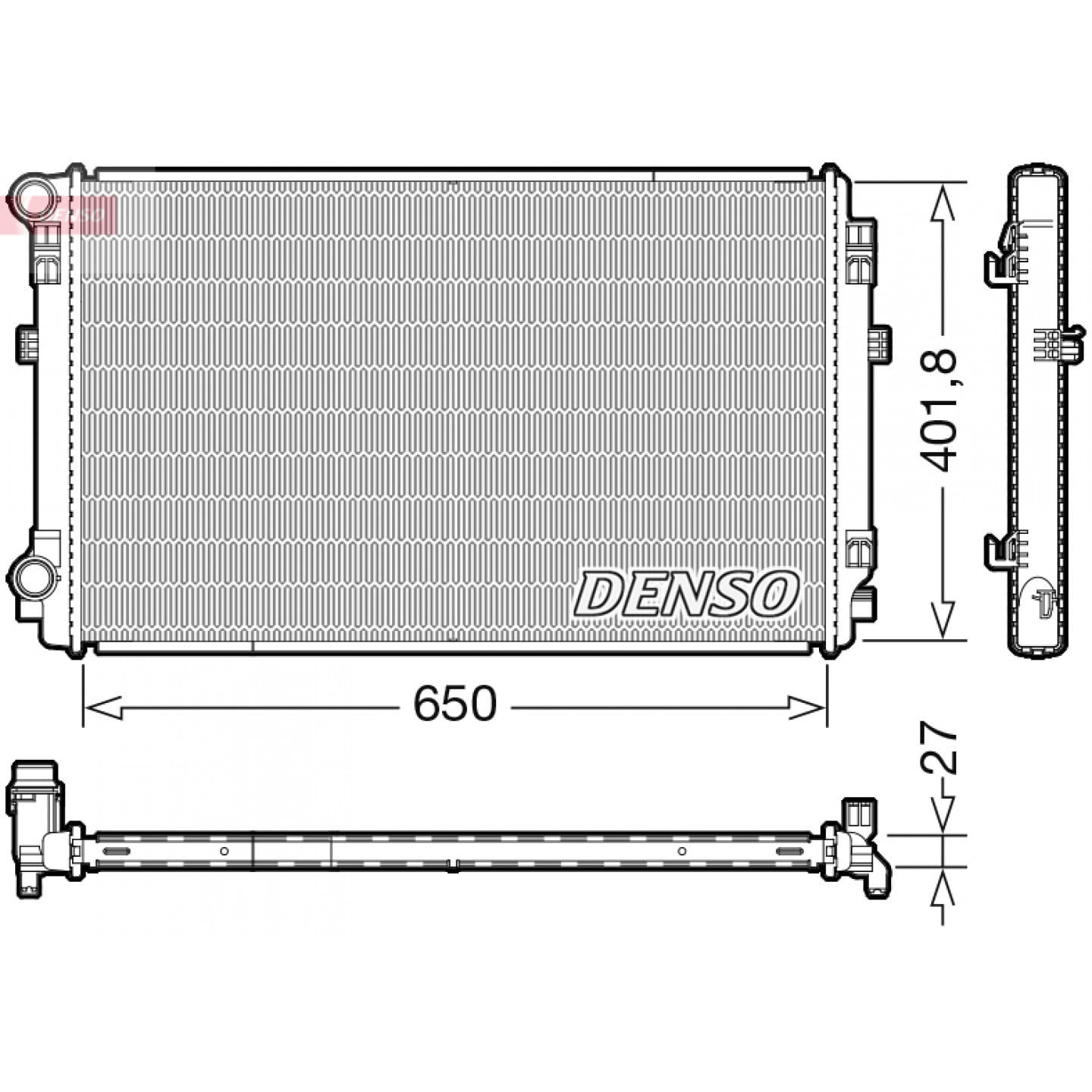 Kühler, Motorkühlung DENSO DRM32048