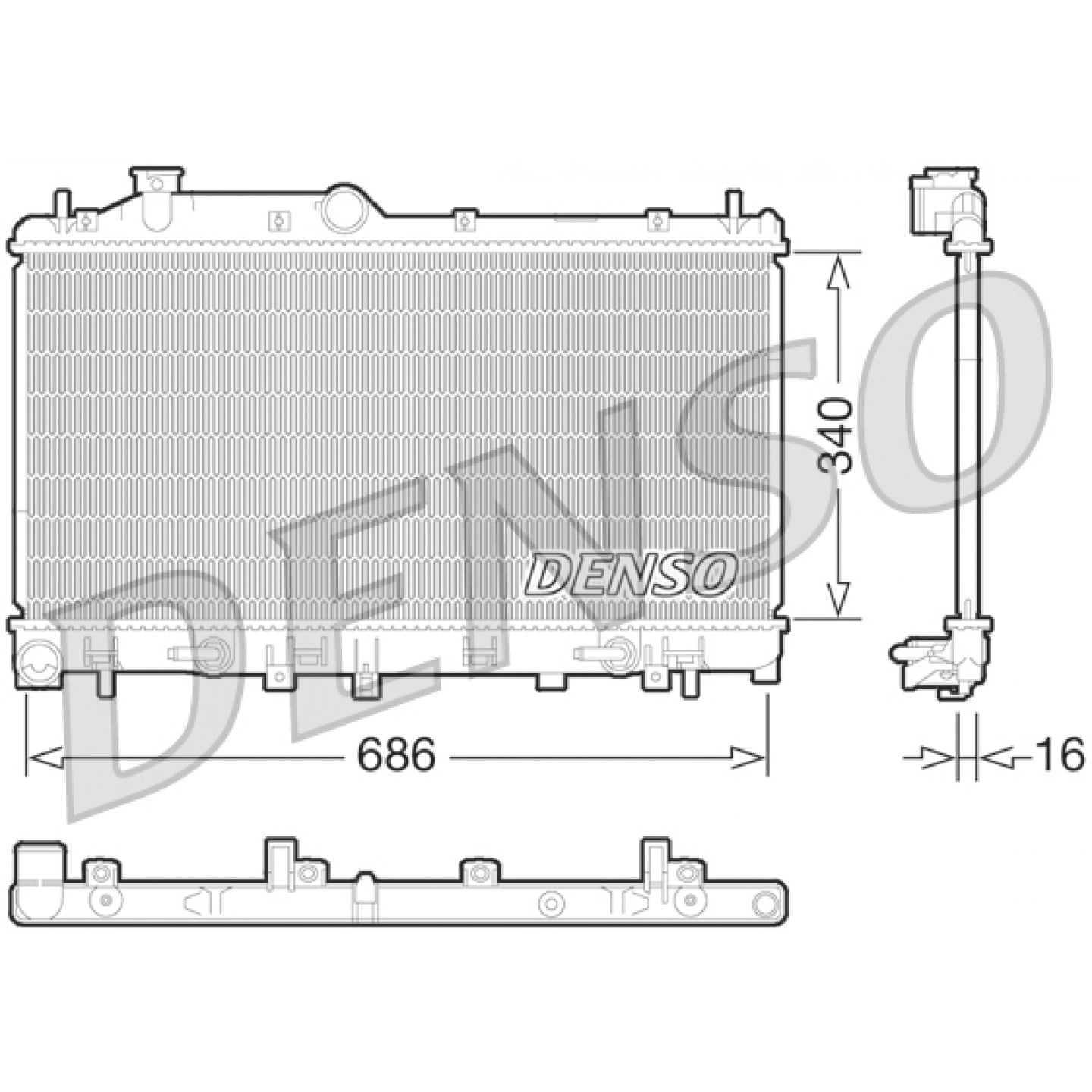 Radiateur DENSO DRM36015