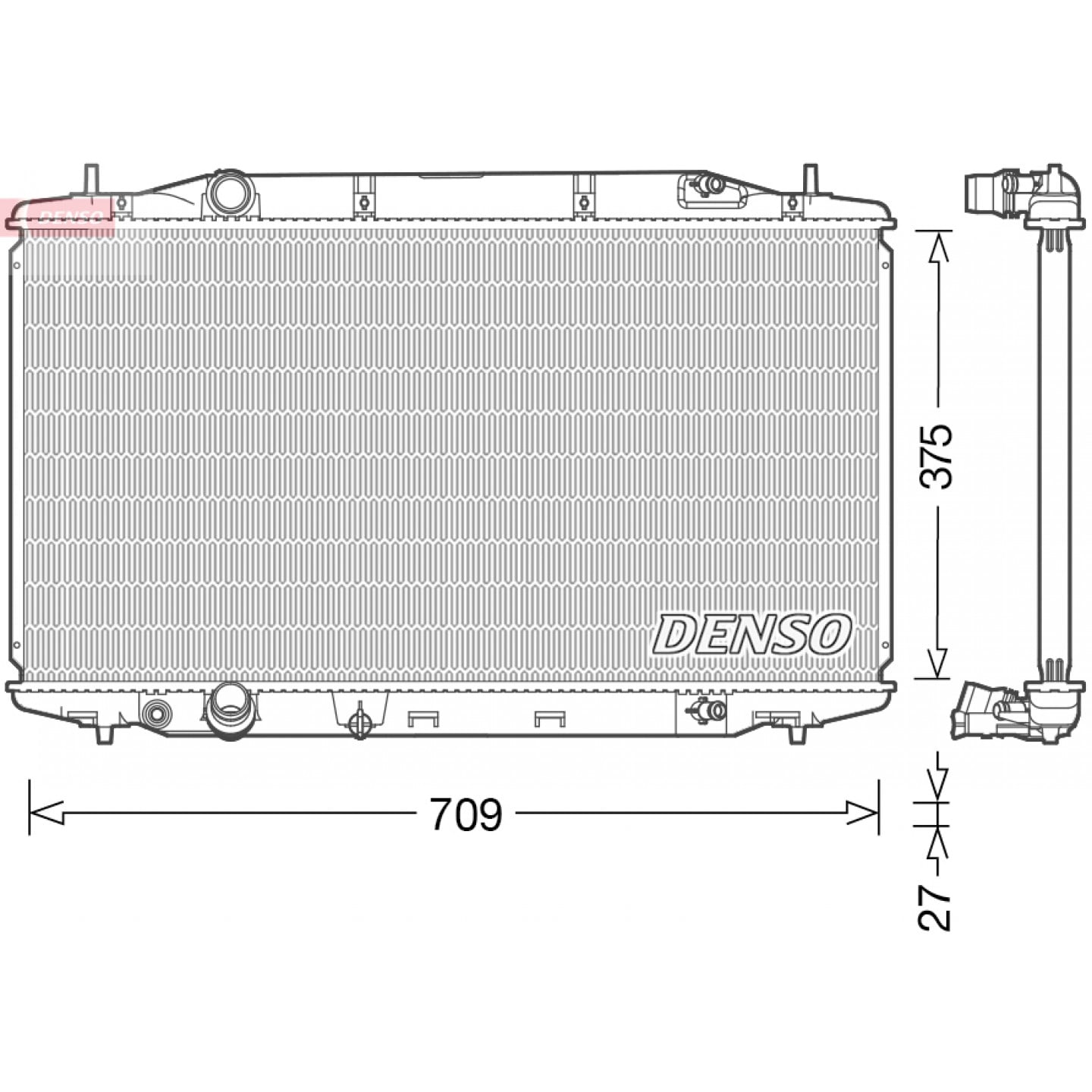 Radiateur DENSO DRM40041