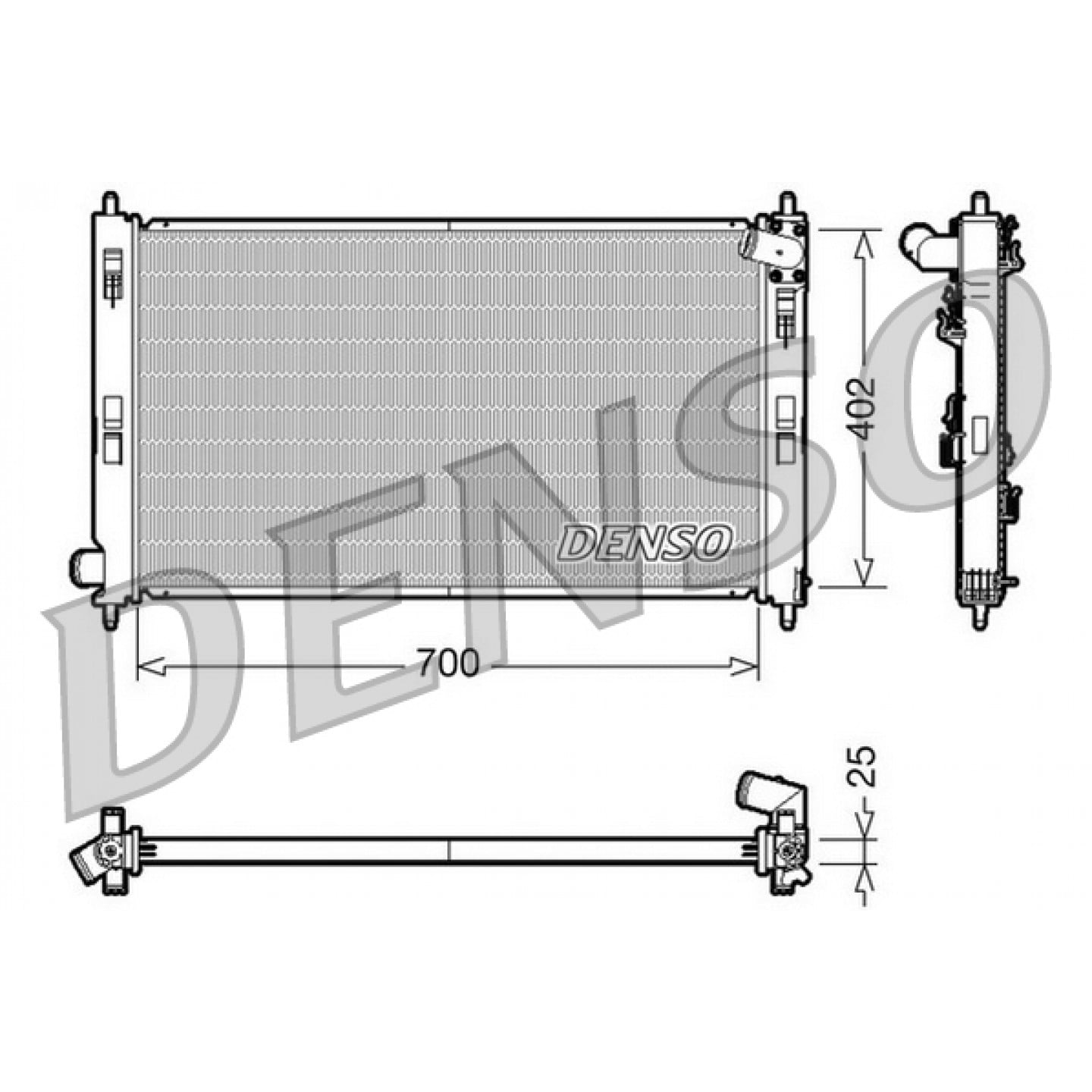 Radiateur DENSO DRM45032