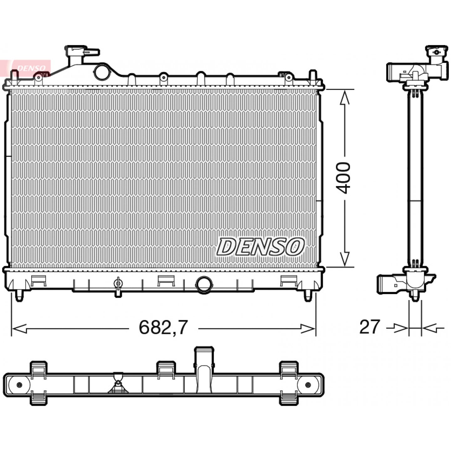 Radiateur DENSO DRM45058