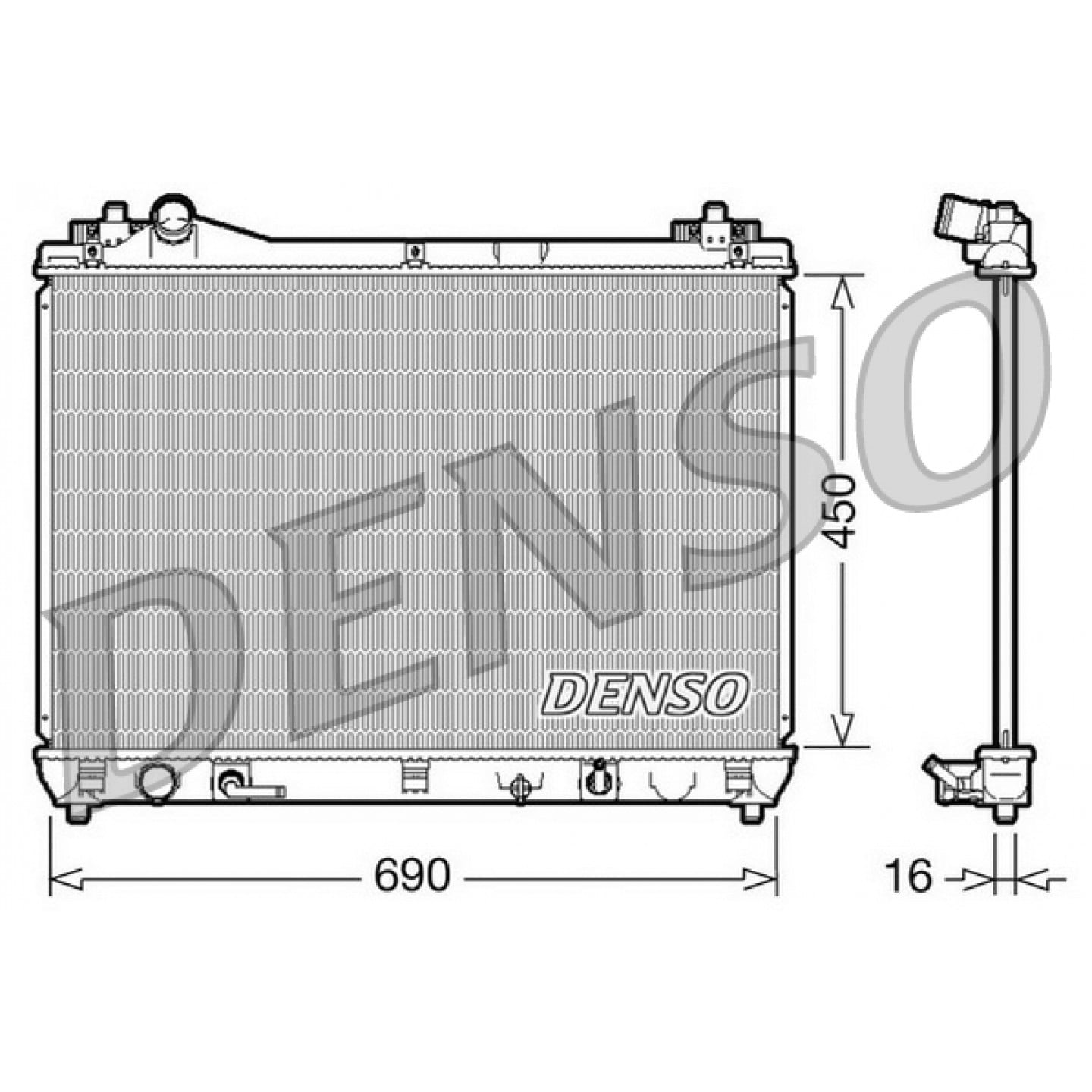 Radiateur DENSO DRM47017