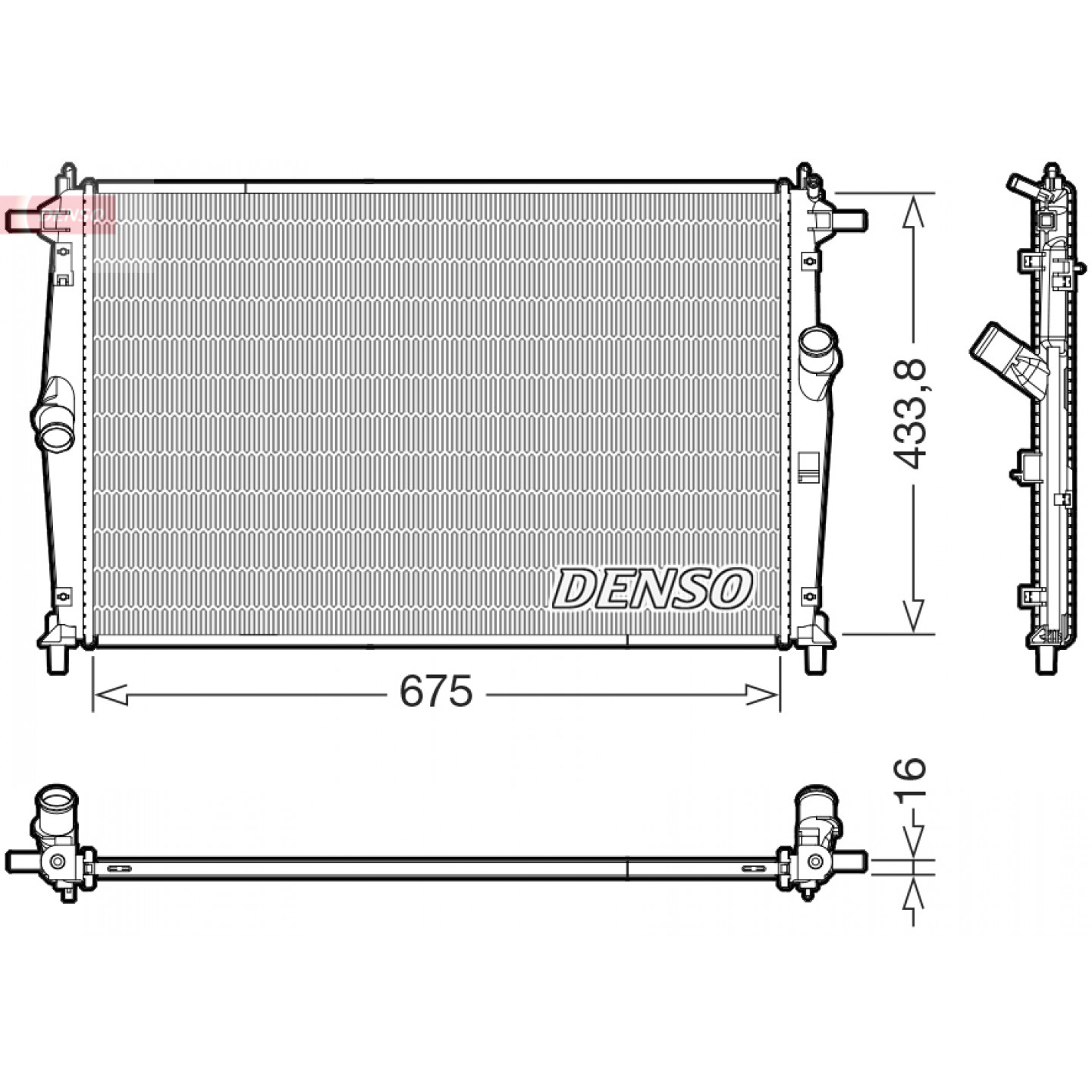 Radiateur DENSO DRM44054