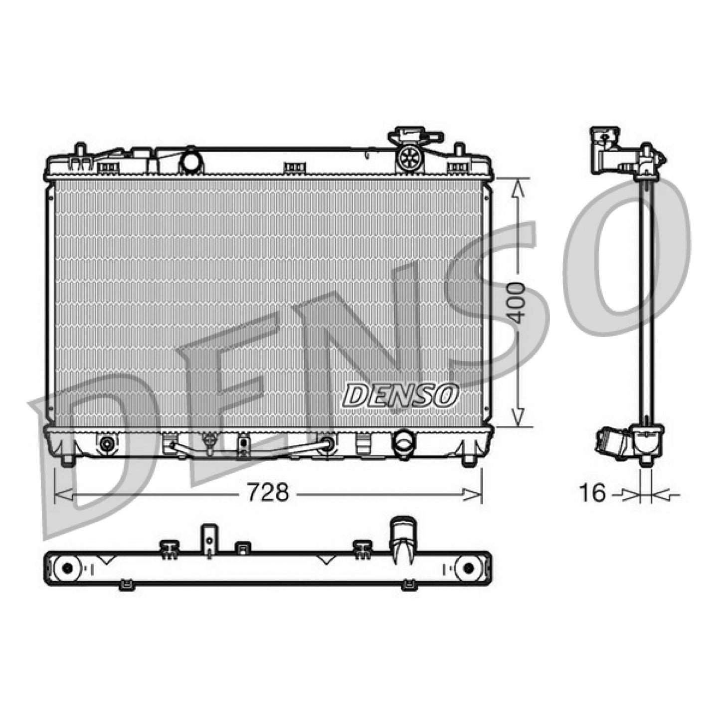 Kühler, Motorkühlung DENSO DRM50041