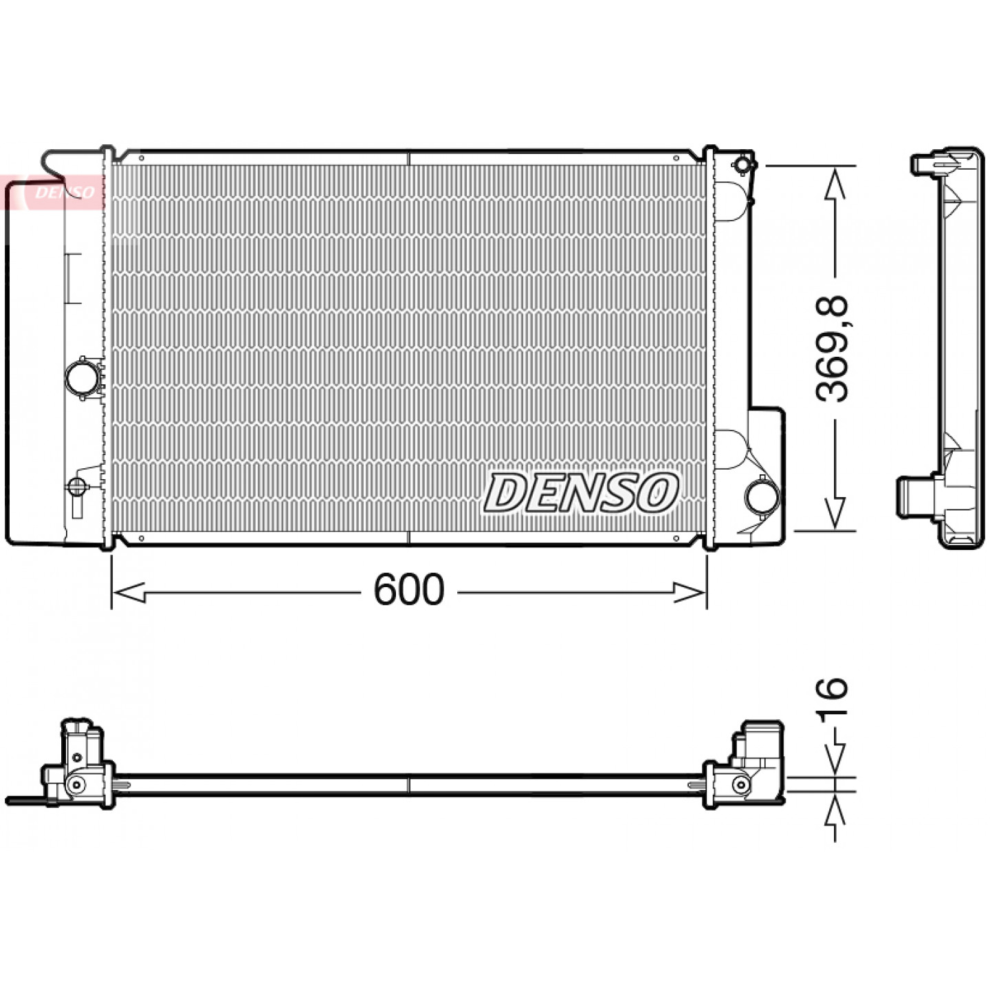 Radiateur DENSO DRM50126