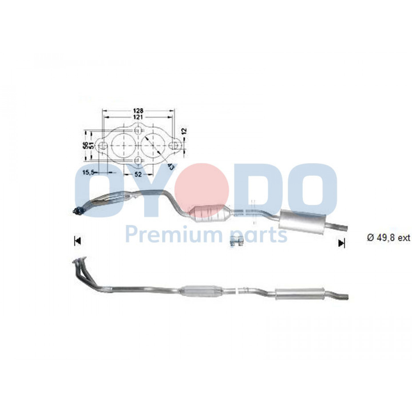 Katalysator Oyodo 10N0058-OYO