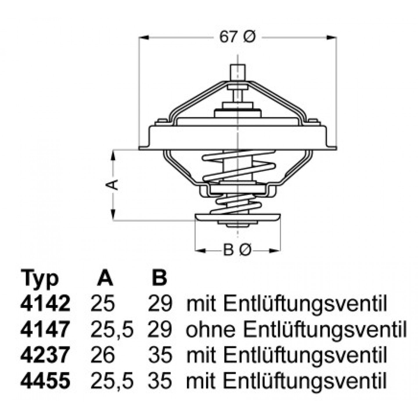 Termostat, chladivo WAHLER 4237.80D