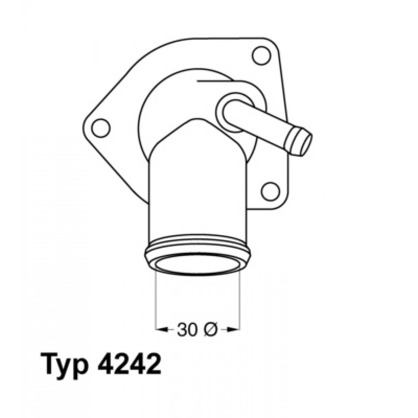 Thermostat, Kühlmittel WAHLER 4242.92D