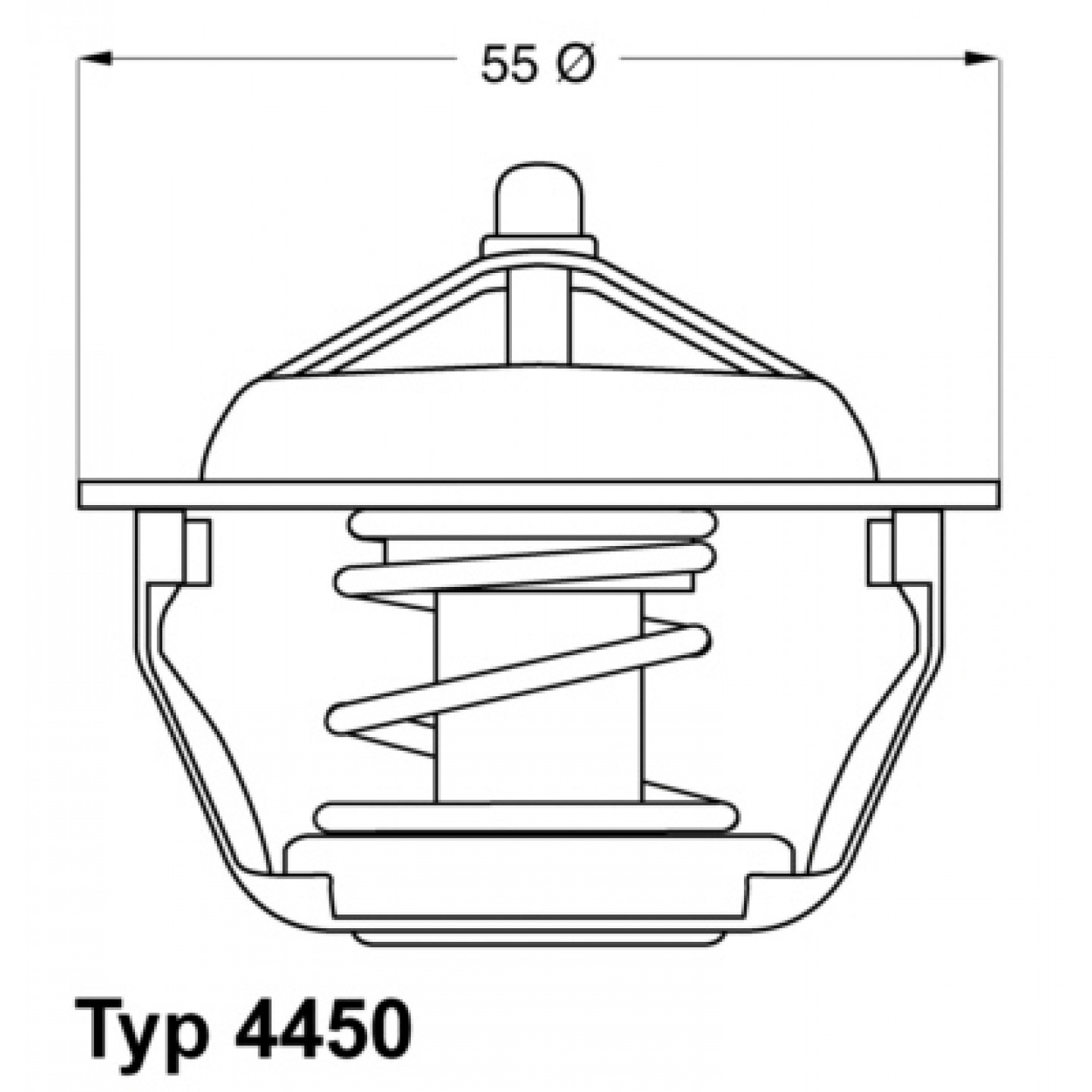 Thermostat, Kühlmittel WAHLER 4450.83D
