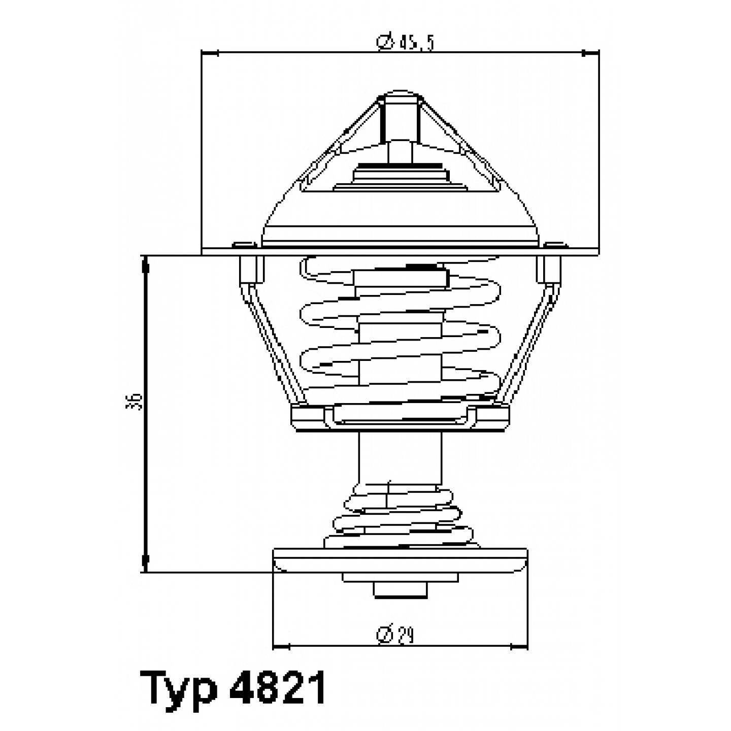 Thermostat, Kühlmittel WAHLER 4821.89D