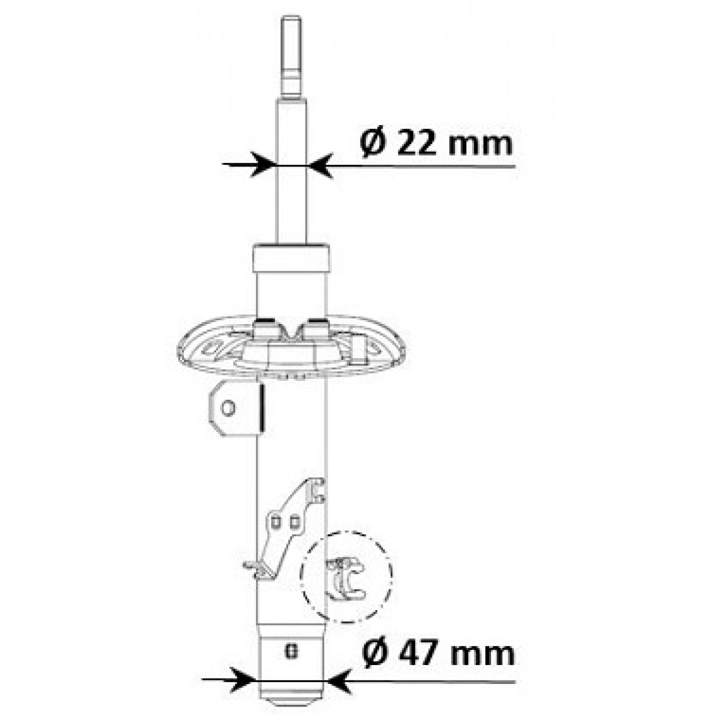 Shock Absorber KYB 339803 - Trodo.com