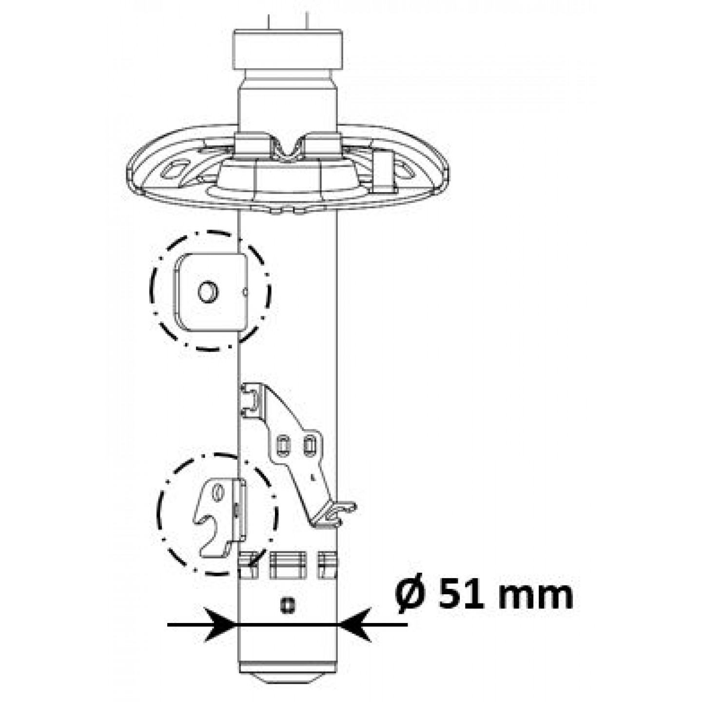Støddæmper KYB 3338056