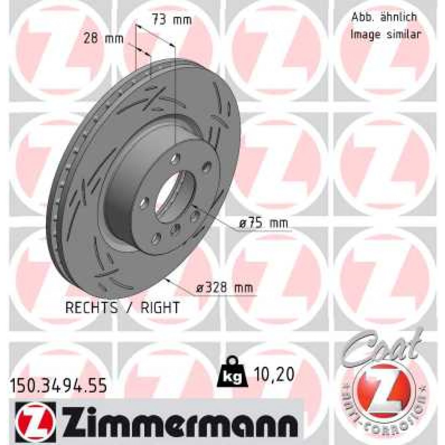 Discofreno ZIMMERMANN 150.3494.55