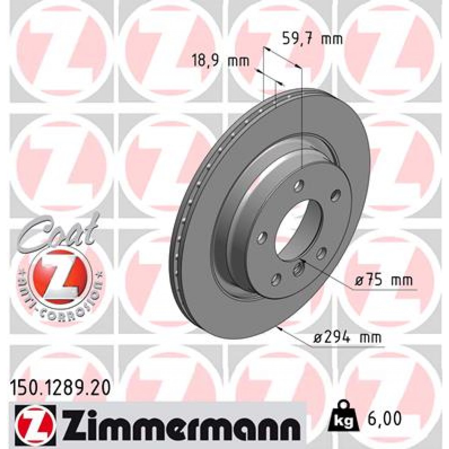 Discofreno ZIMMERMANN 150.1289.20