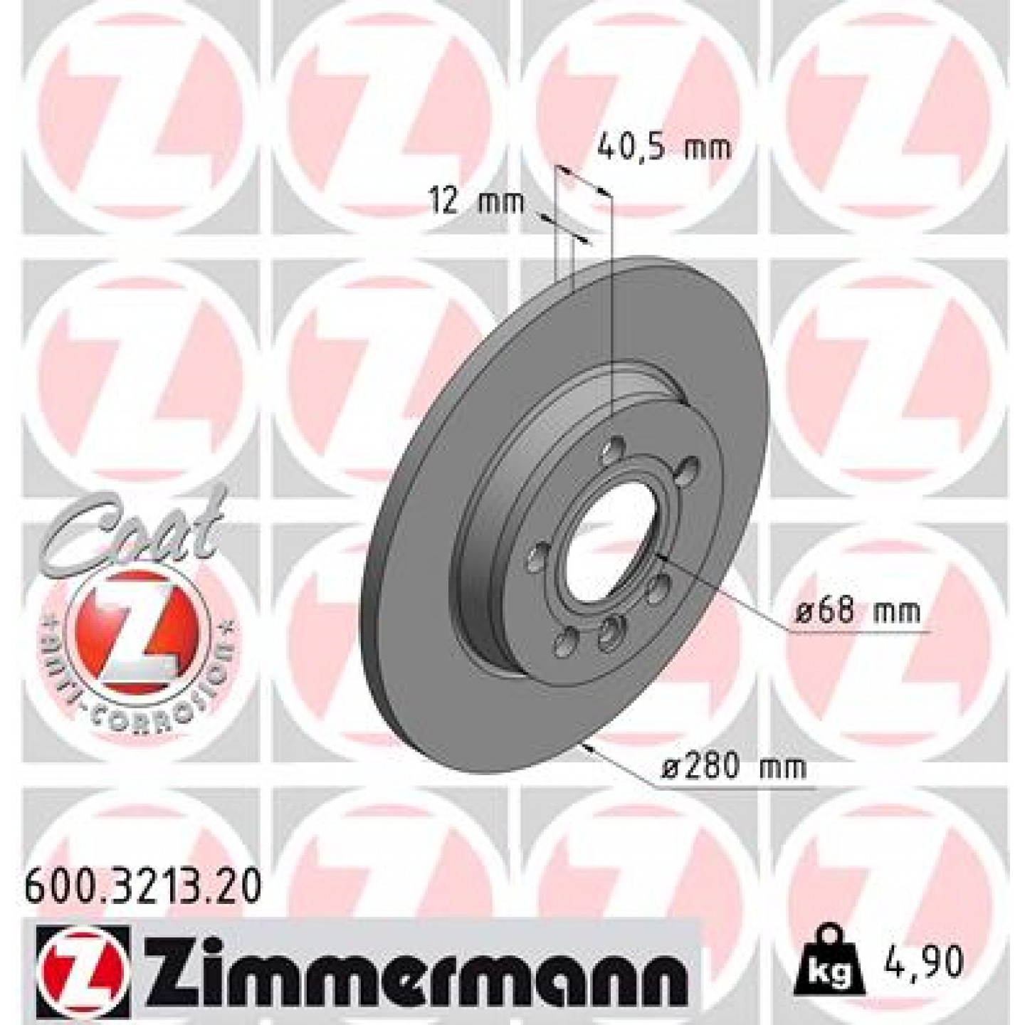Remschijf ZIMMERMANN 600.3213.20