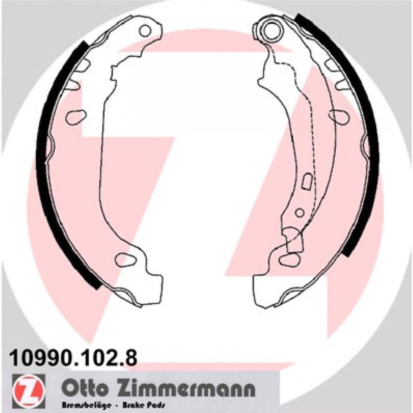 Bremsbackensatz ZIMMERMANN 10990.102.8