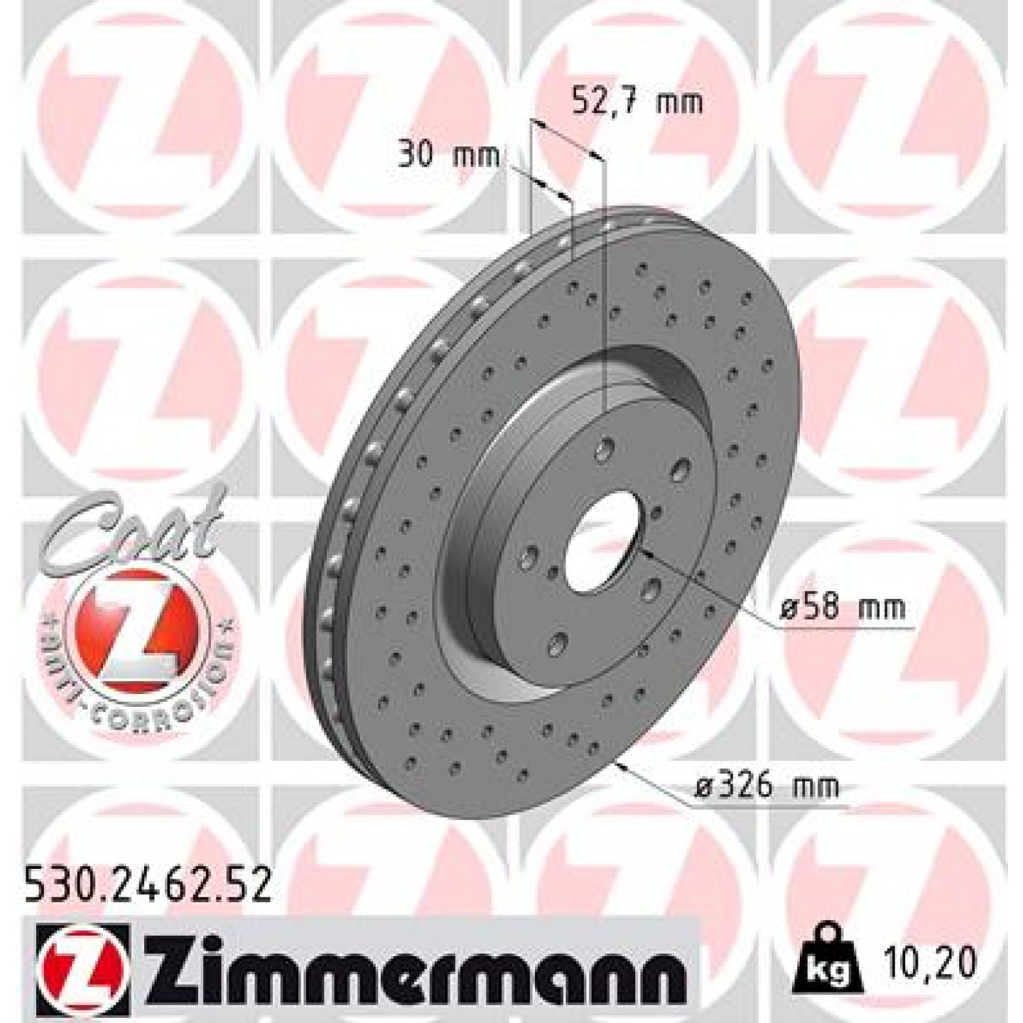 Discofreno ZIMMERMANN 530.2462.52