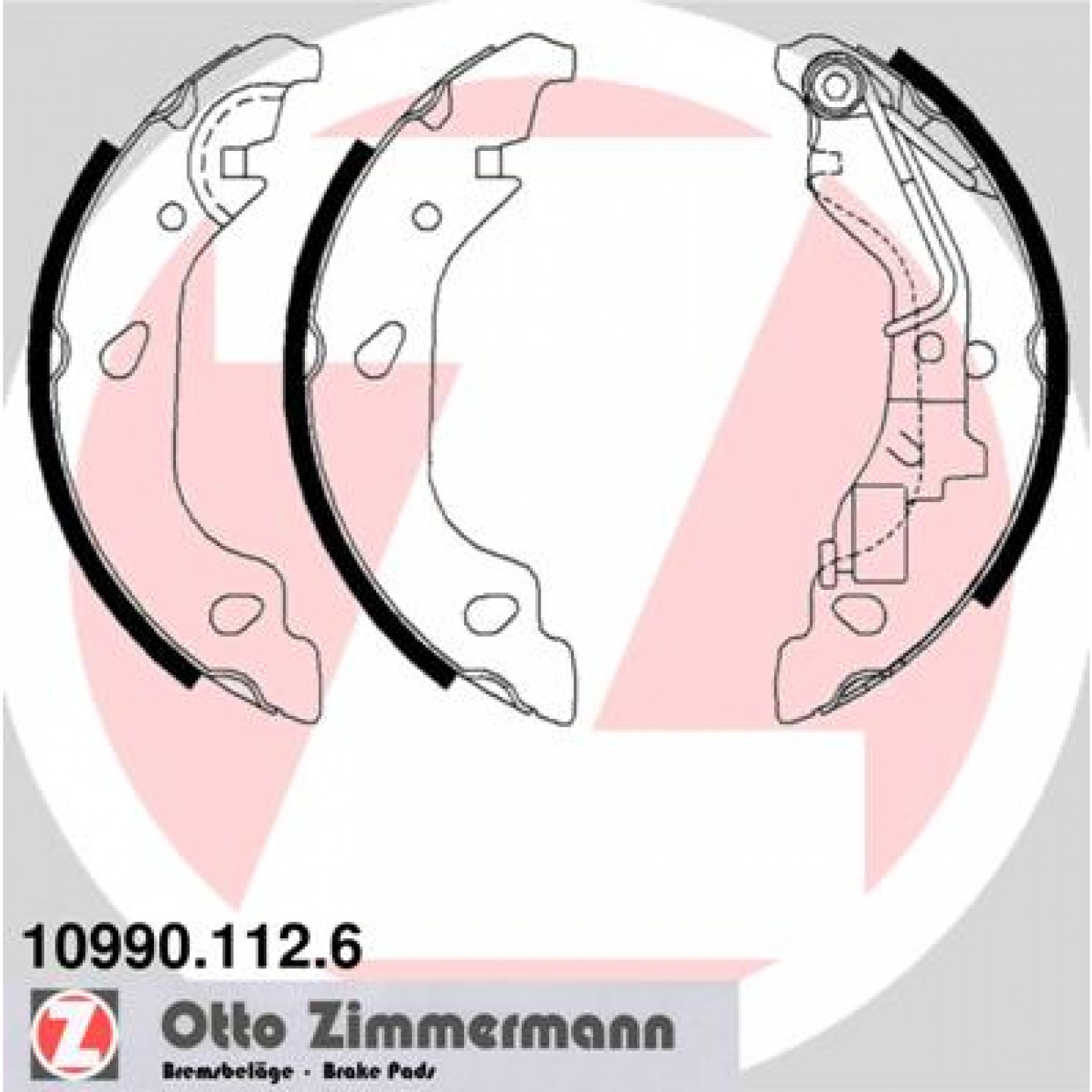 Bremsbackensatz ZIMMERMANN 10990.112.6