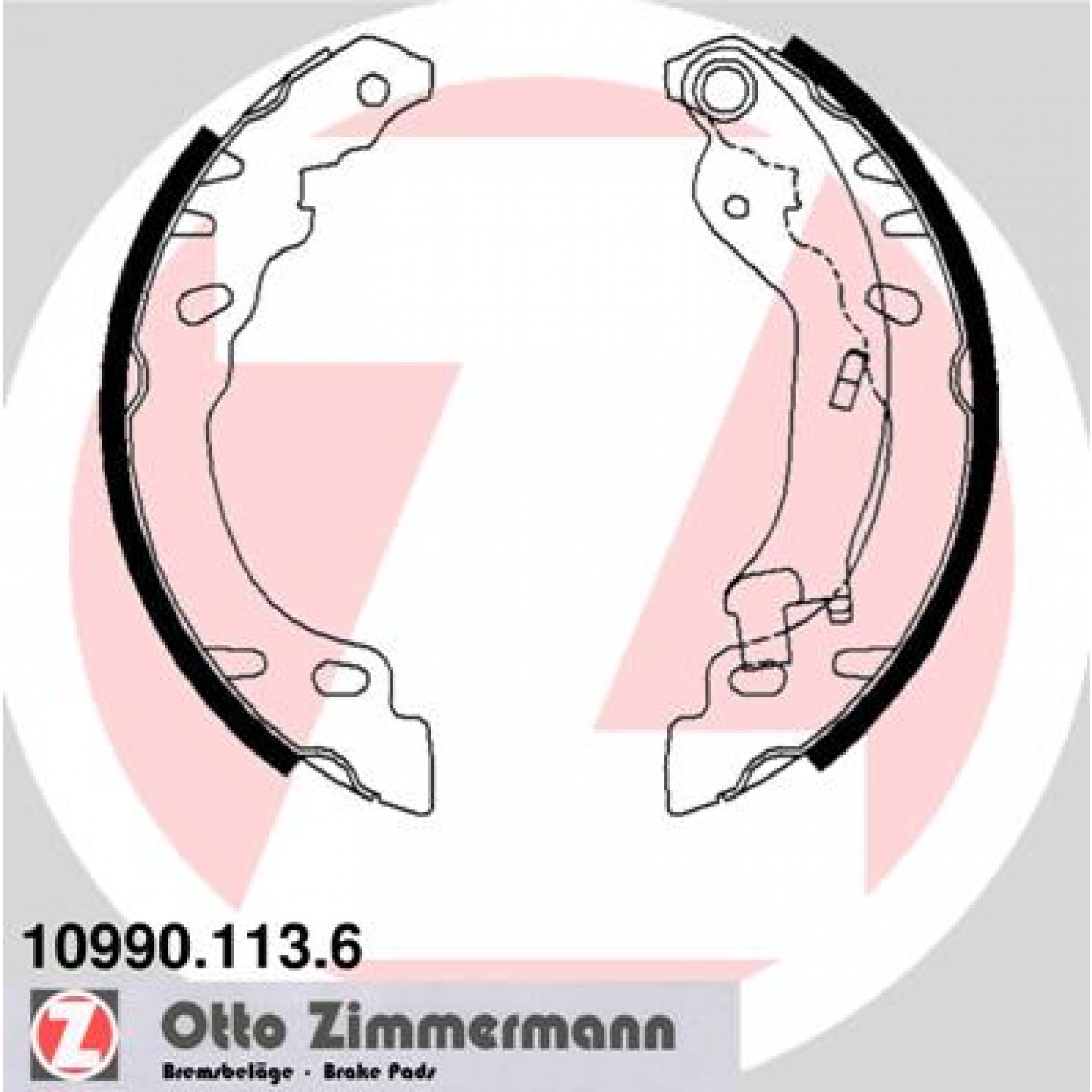 Bremsbackensatz ZIMMERMANN 10990.113.6
