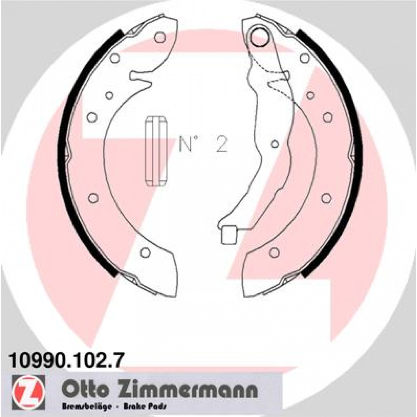Bremsbackensatz ZIMMERMANN 10990.102.7