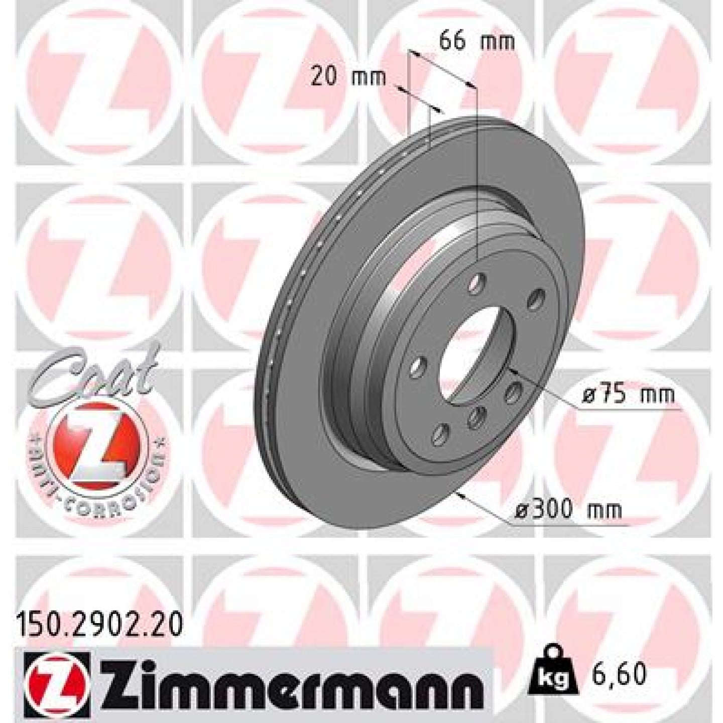 Bremsscheibe ZIMMERMANN 150.2902.20