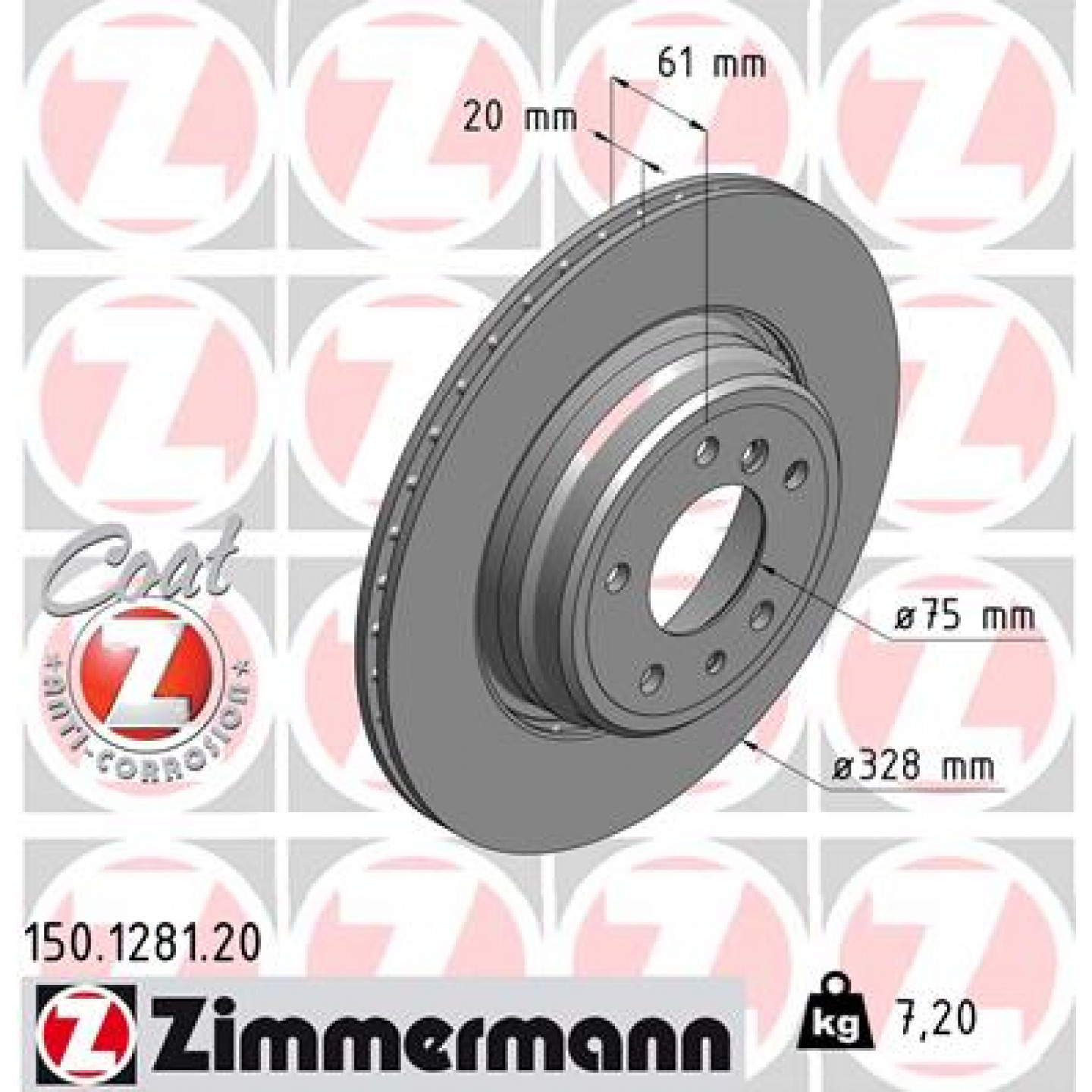 Discofreno ZIMMERMANN 150.1281.20