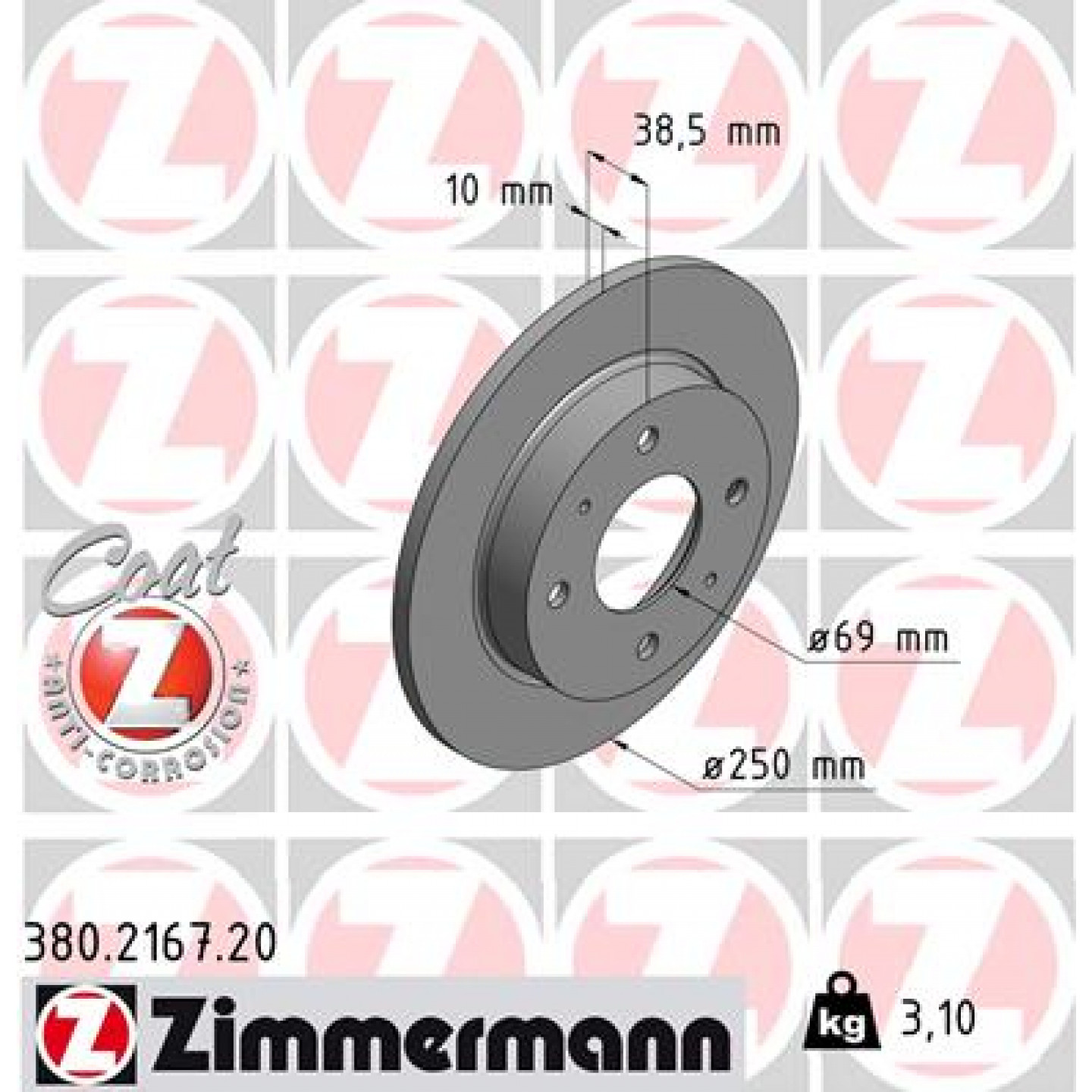 Discofreno ZIMMERMANN 380.2167.20
