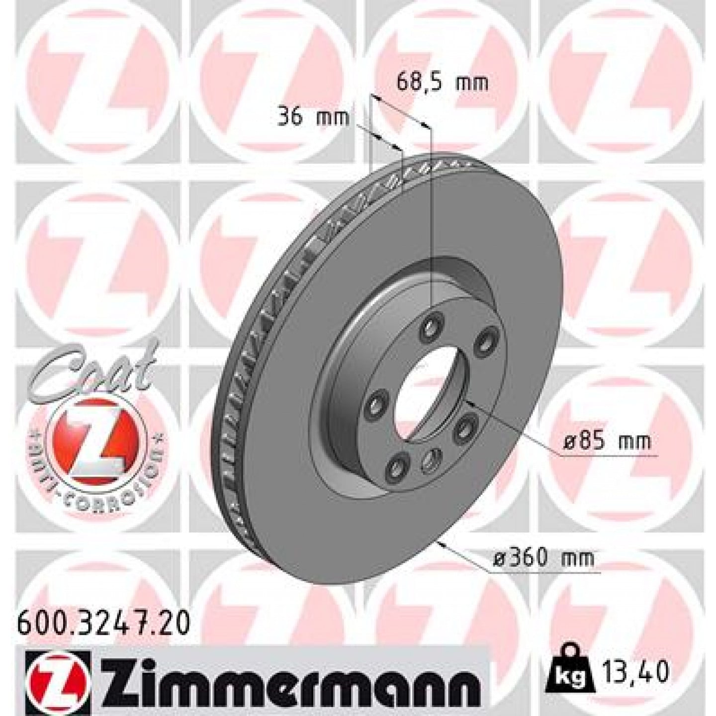 Discofreno ZIMMERMANN 600.3247.20