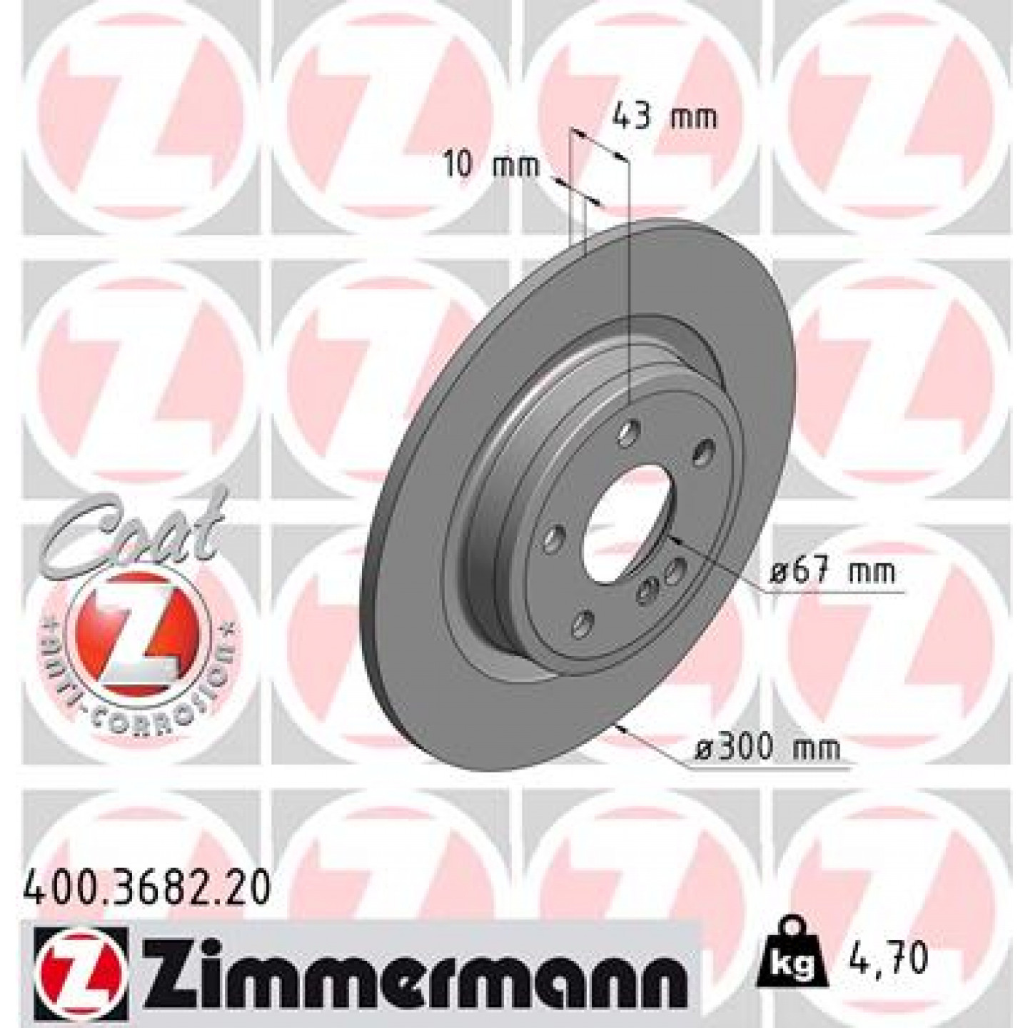 Discofreno ZIMMERMANN 400.3682.20