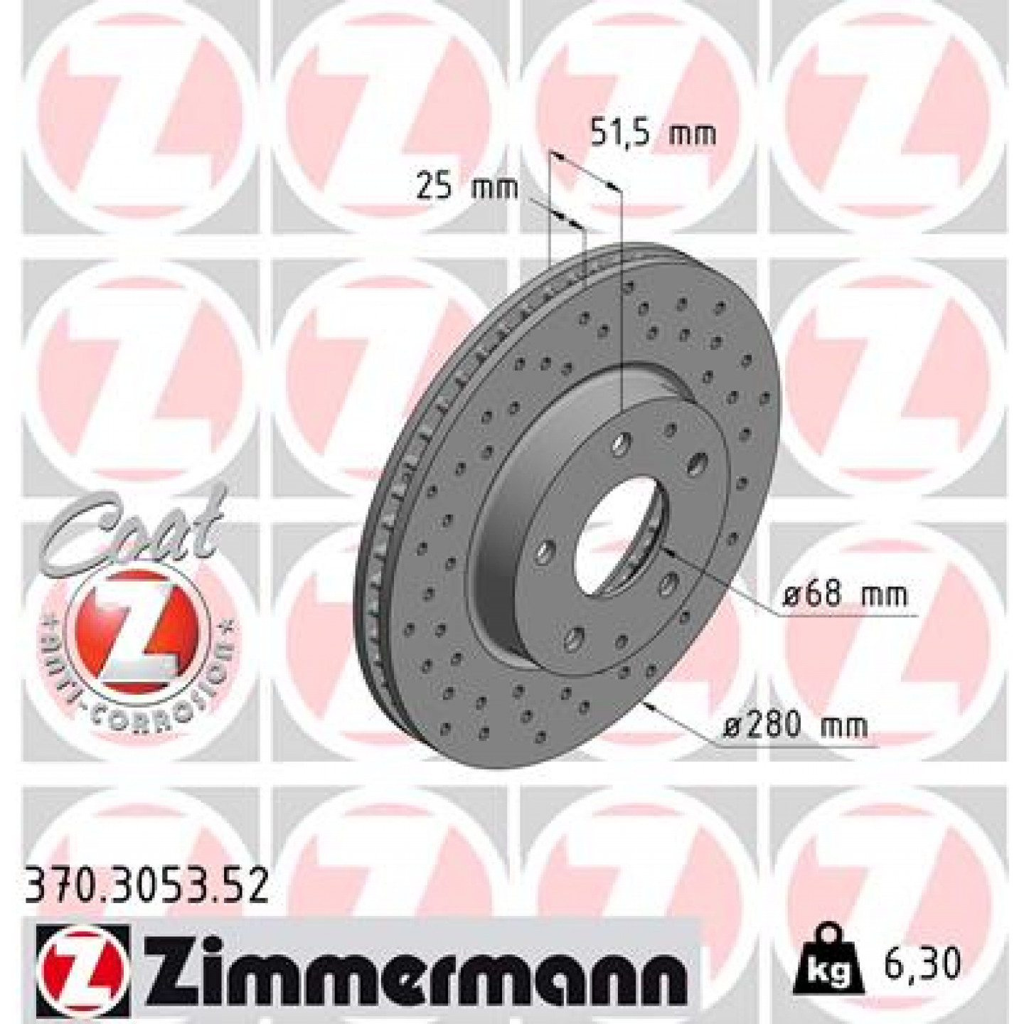 Discofreno ZIMMERMANN 370.3053.52
