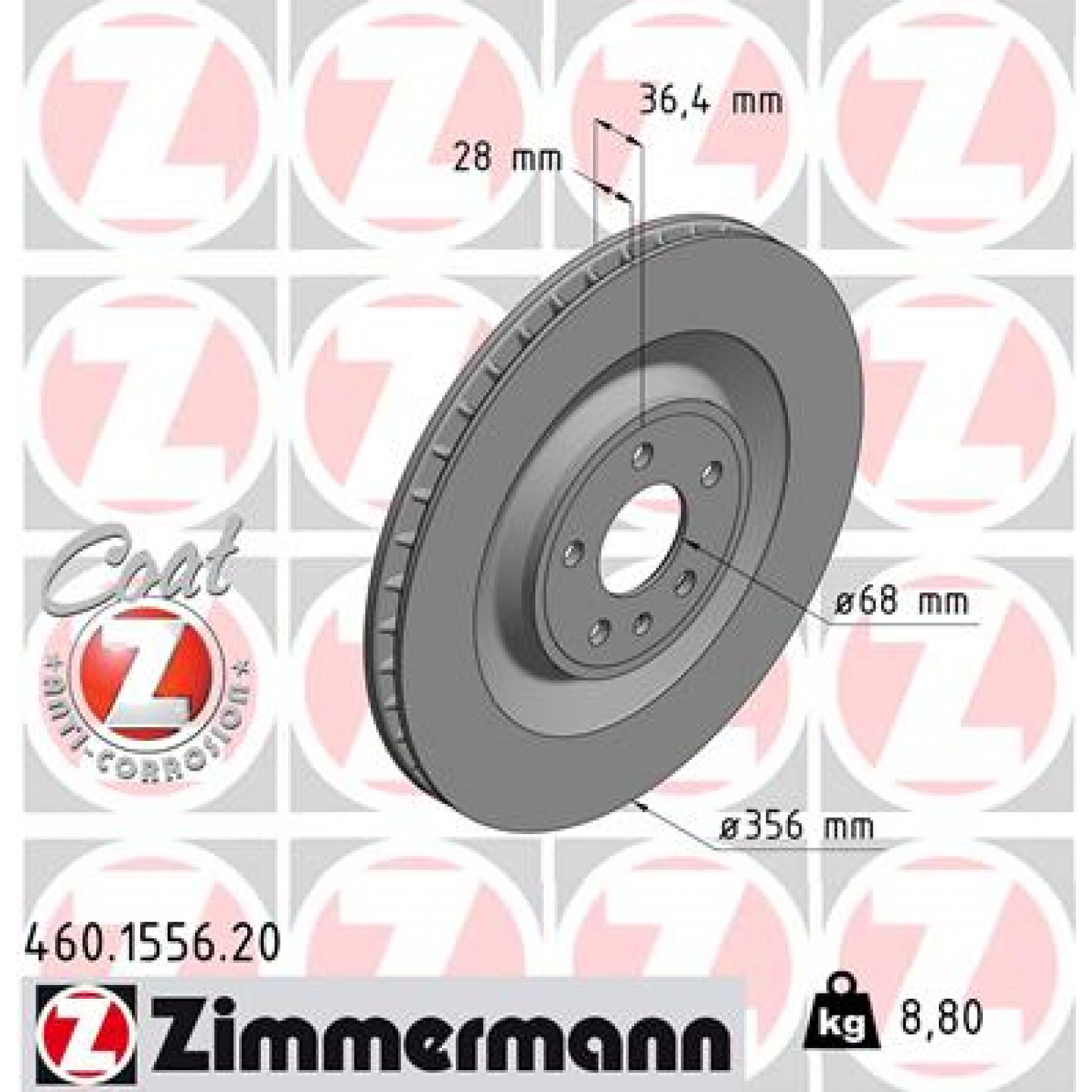Discofreno ZIMMERMANN 460.1556.20