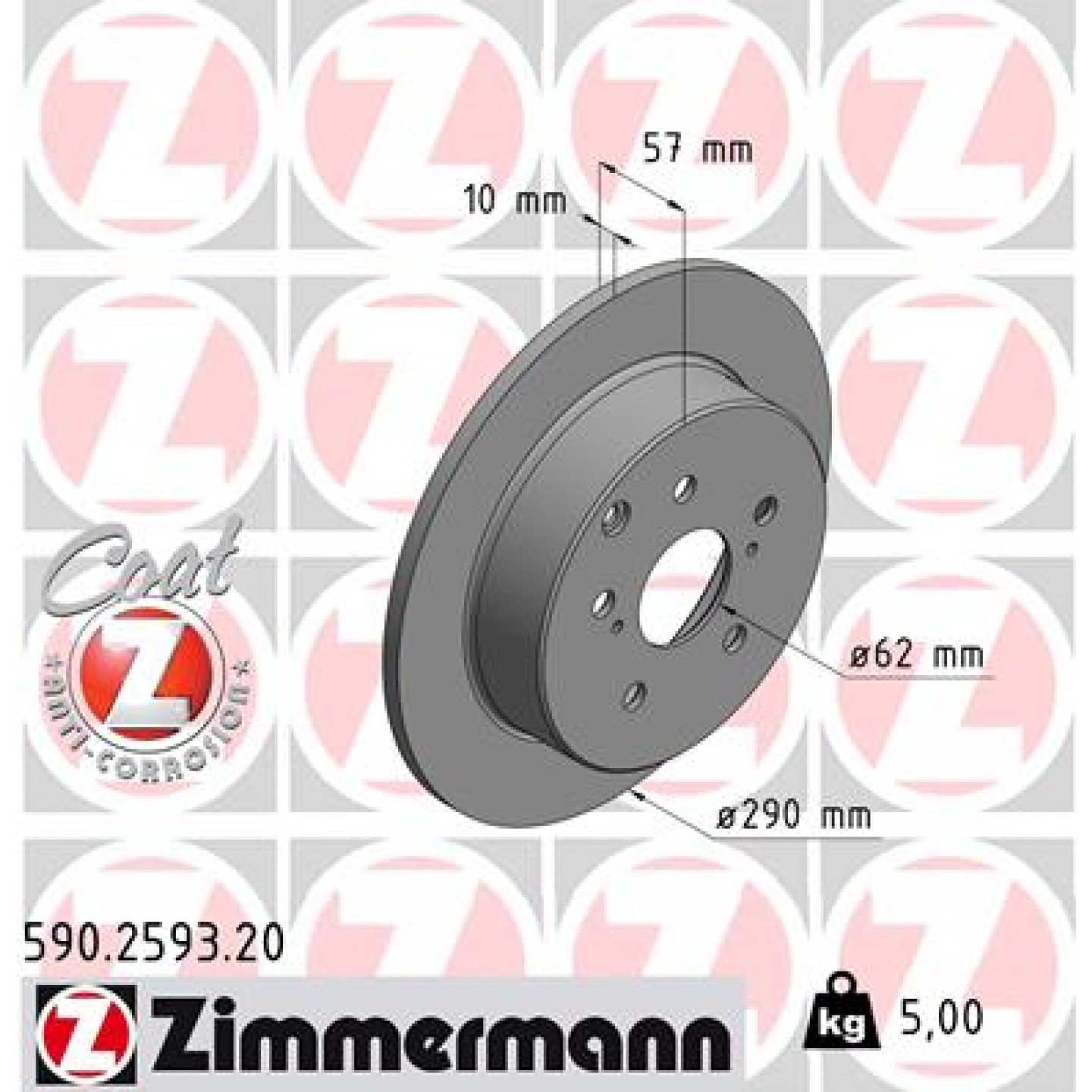 Discofreno ZIMMERMANN 590.2593.20