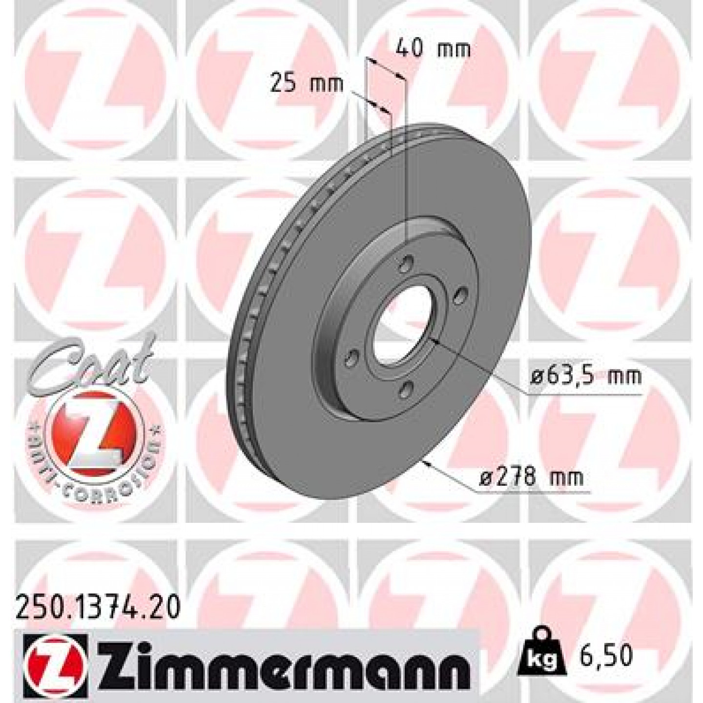 Discofreno ZIMMERMANN 250.1374.20