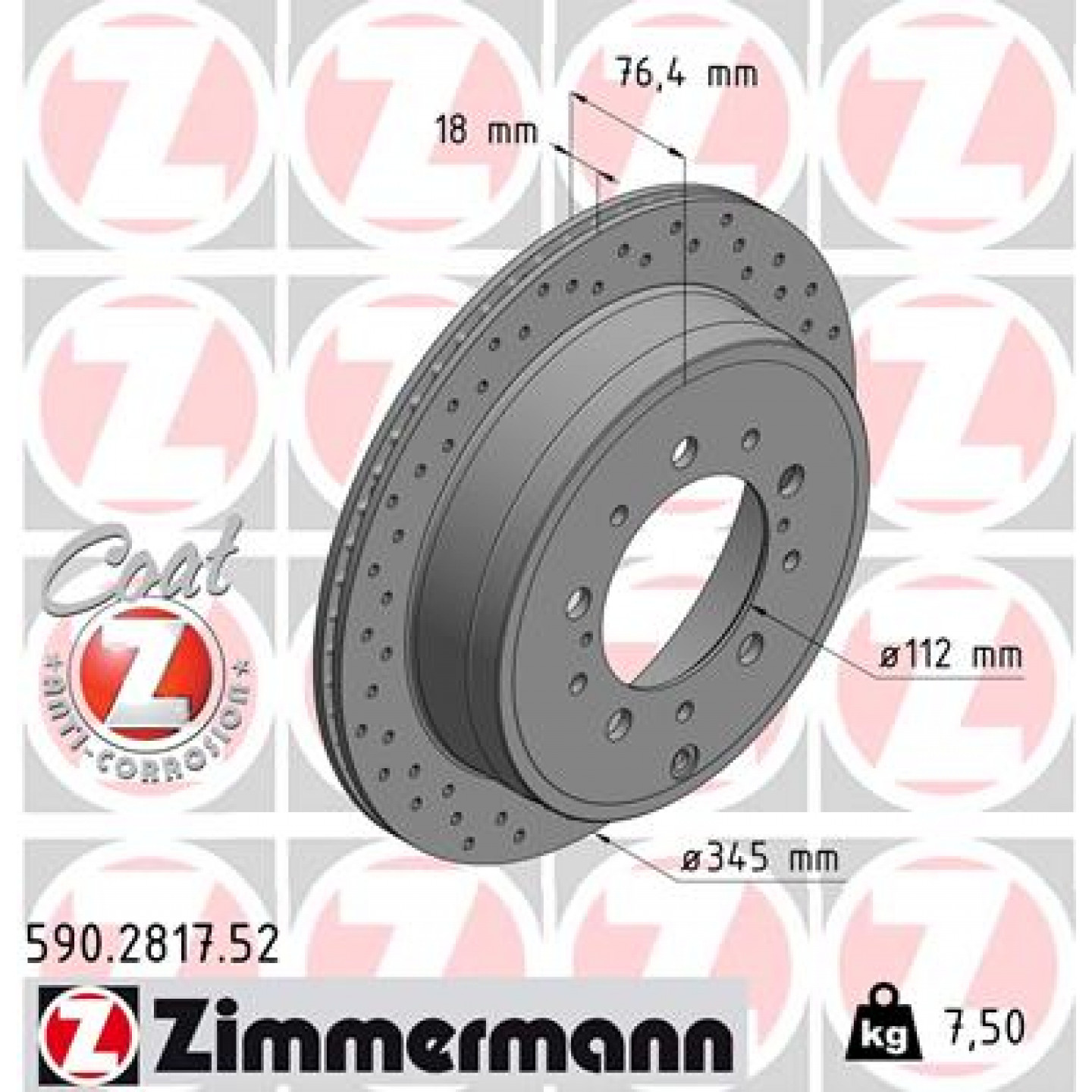 Discofreno ZIMMERMANN 590.2817.52