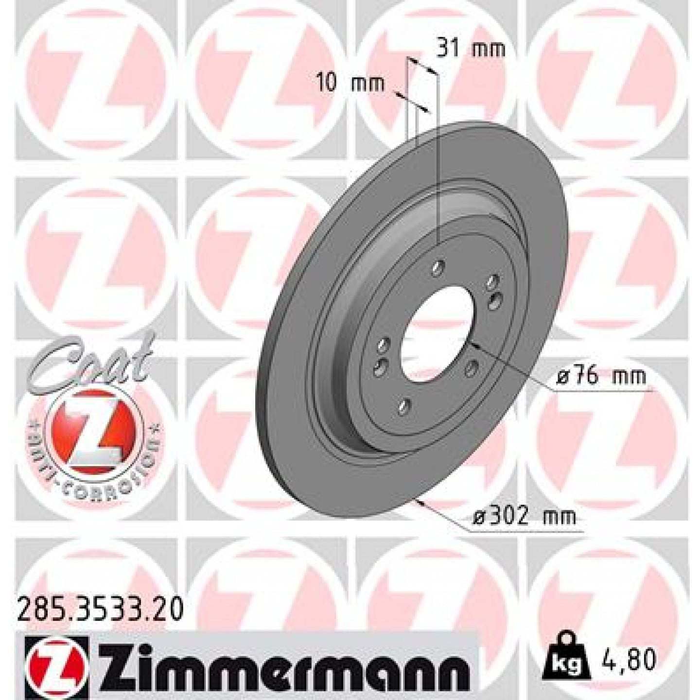 Discofreno ZIMMERMANN 285.3533.20