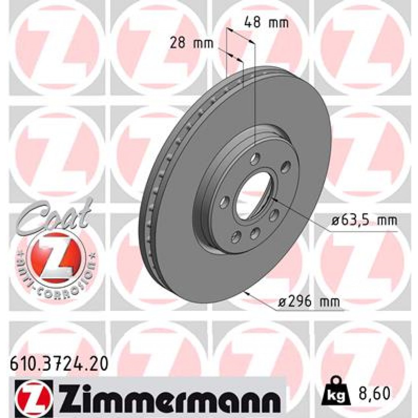 Discofreno ZIMMERMANN 610.3724.20