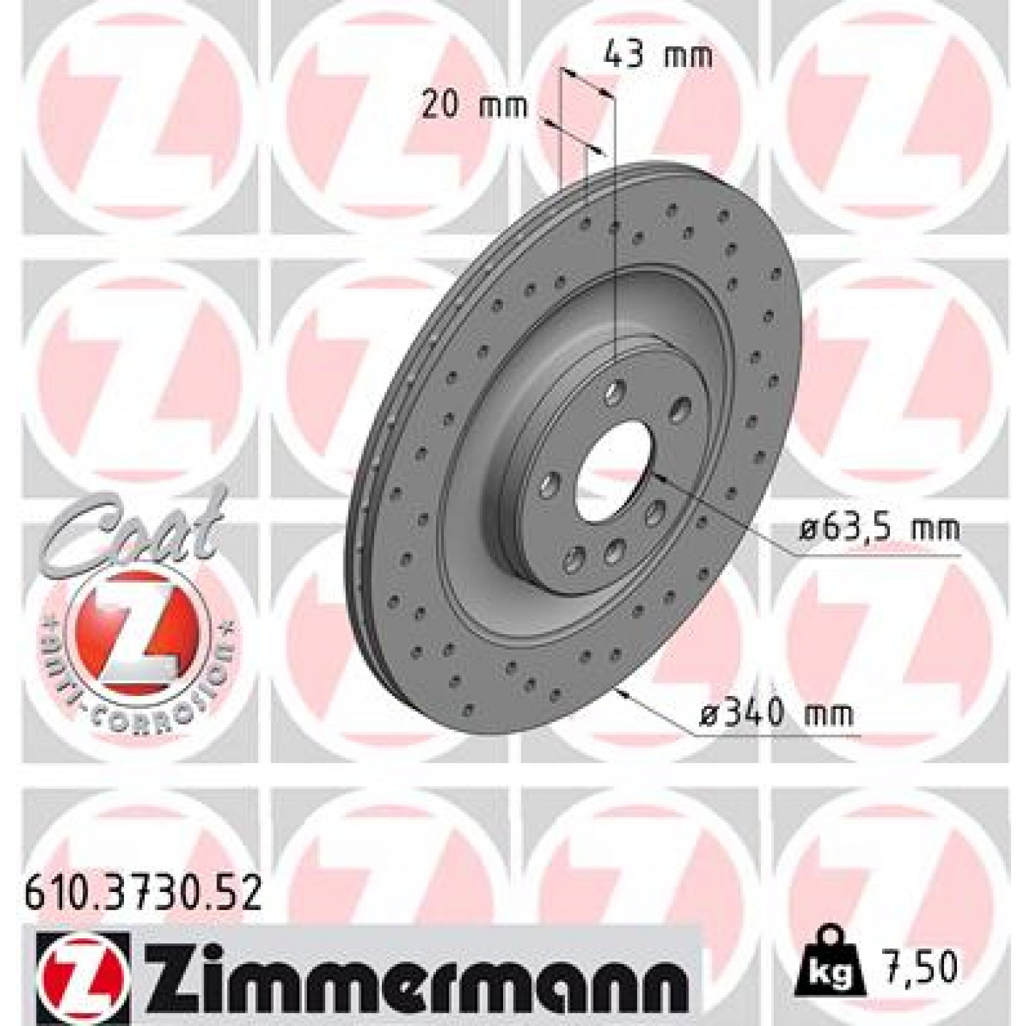 Discofreno ZIMMERMANN 610.3730.52