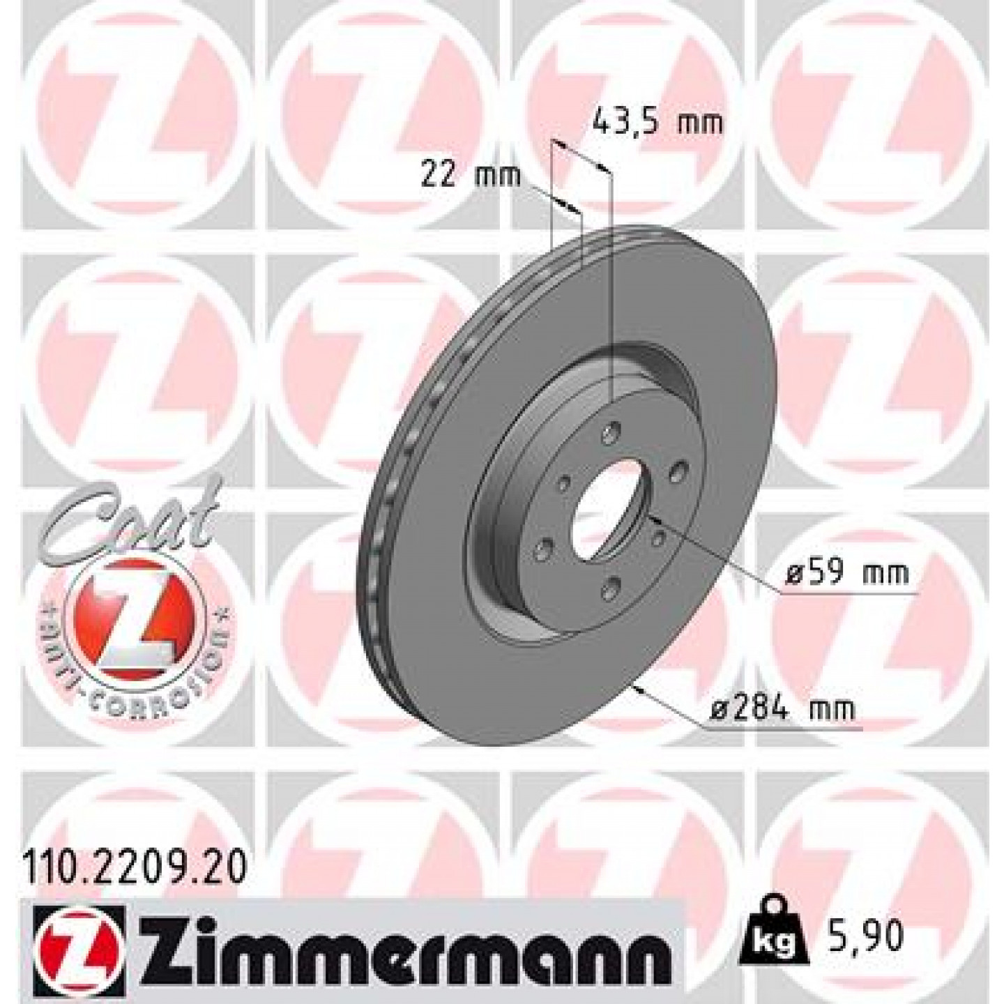 Discofreno ZIMMERMANN 110.2209.20