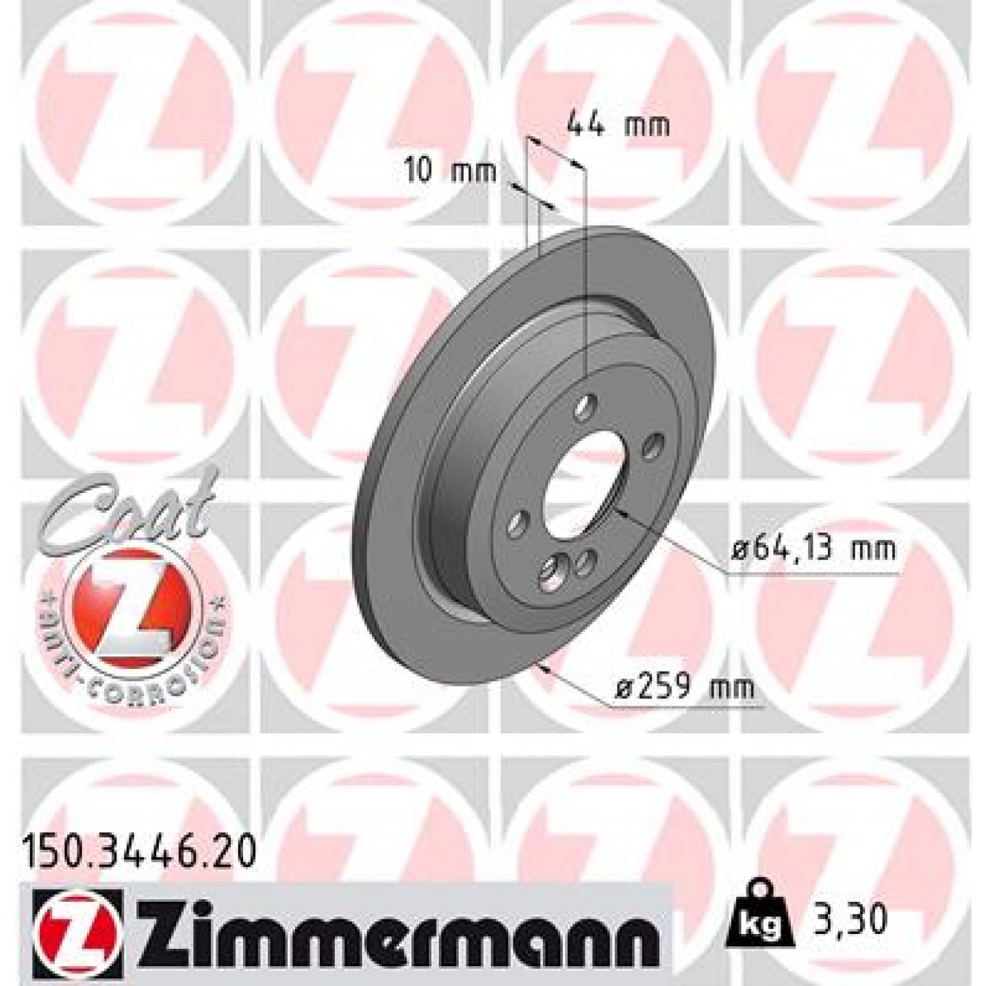 Brzdový kotouč ZIMMERMANN 150.3446.20