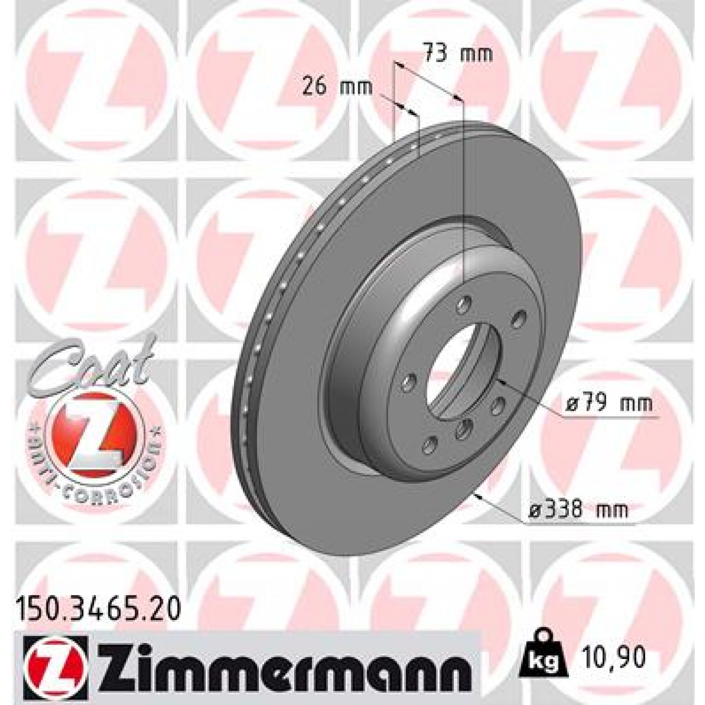 Brzdový kotouč ZIMMERMANN 150.3465.20