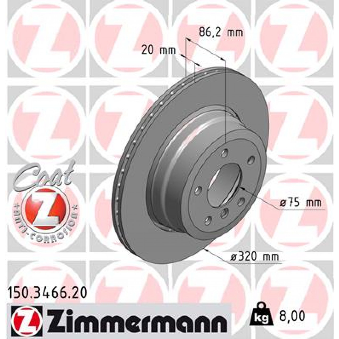 Discofreno ZIMMERMANN 150.3466.20