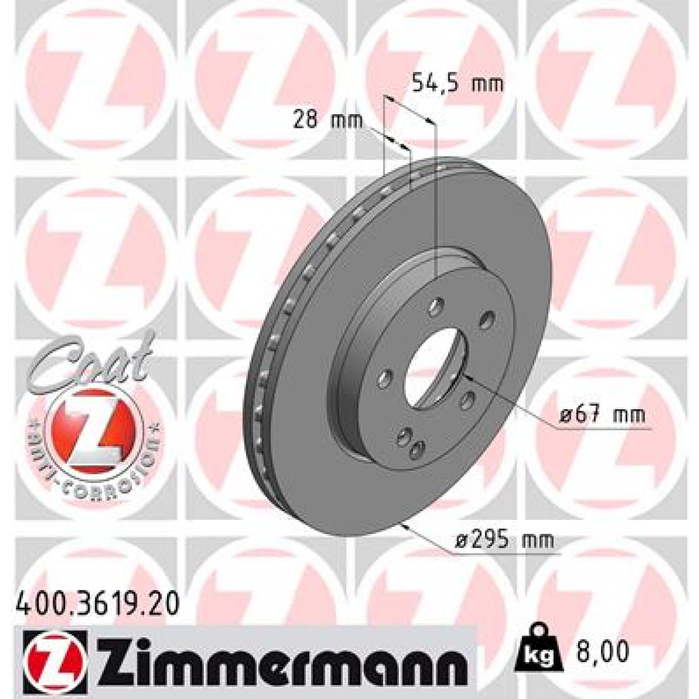 Discofreno ZIMMERMANN 400.3619.20