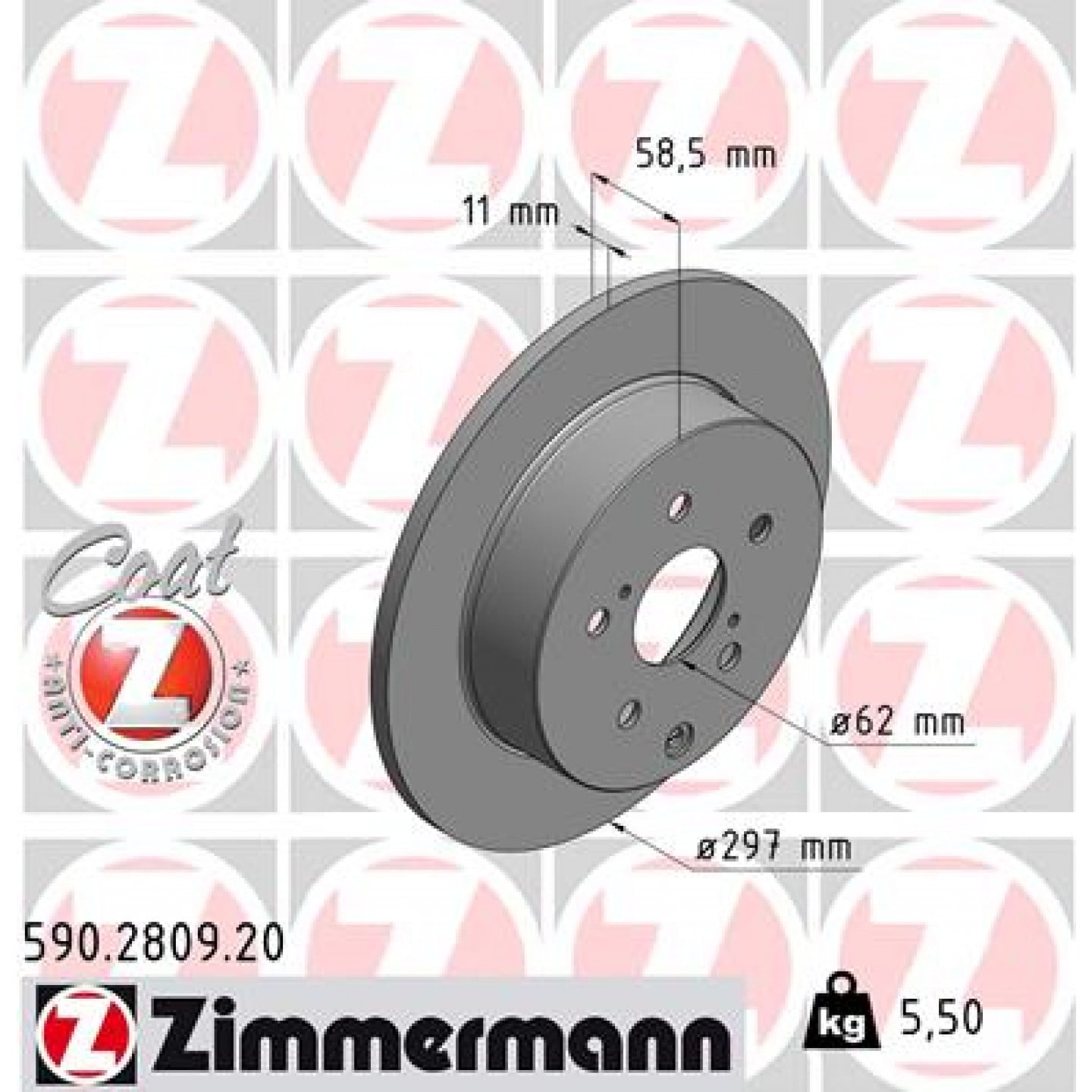 Discofreno ZIMMERMANN 590.2809.20