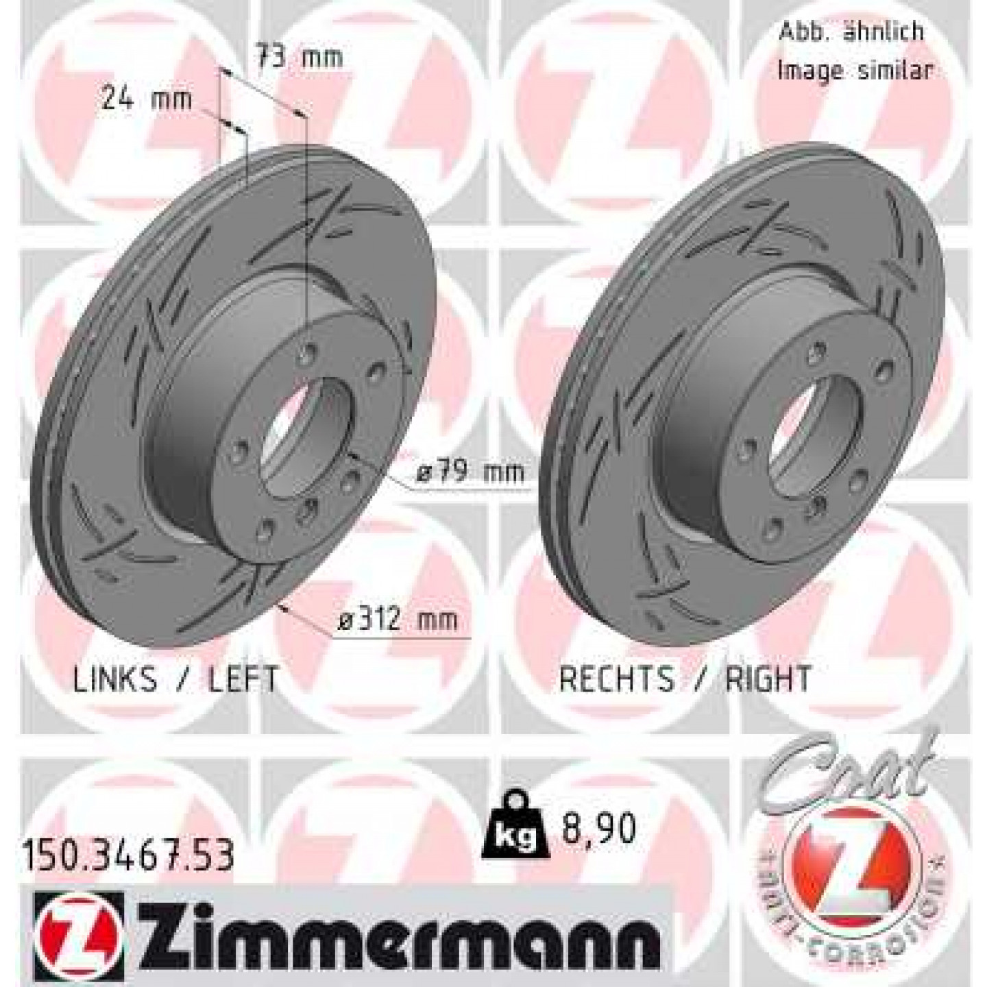Discofreno ZIMMERMANN 150.3467.53